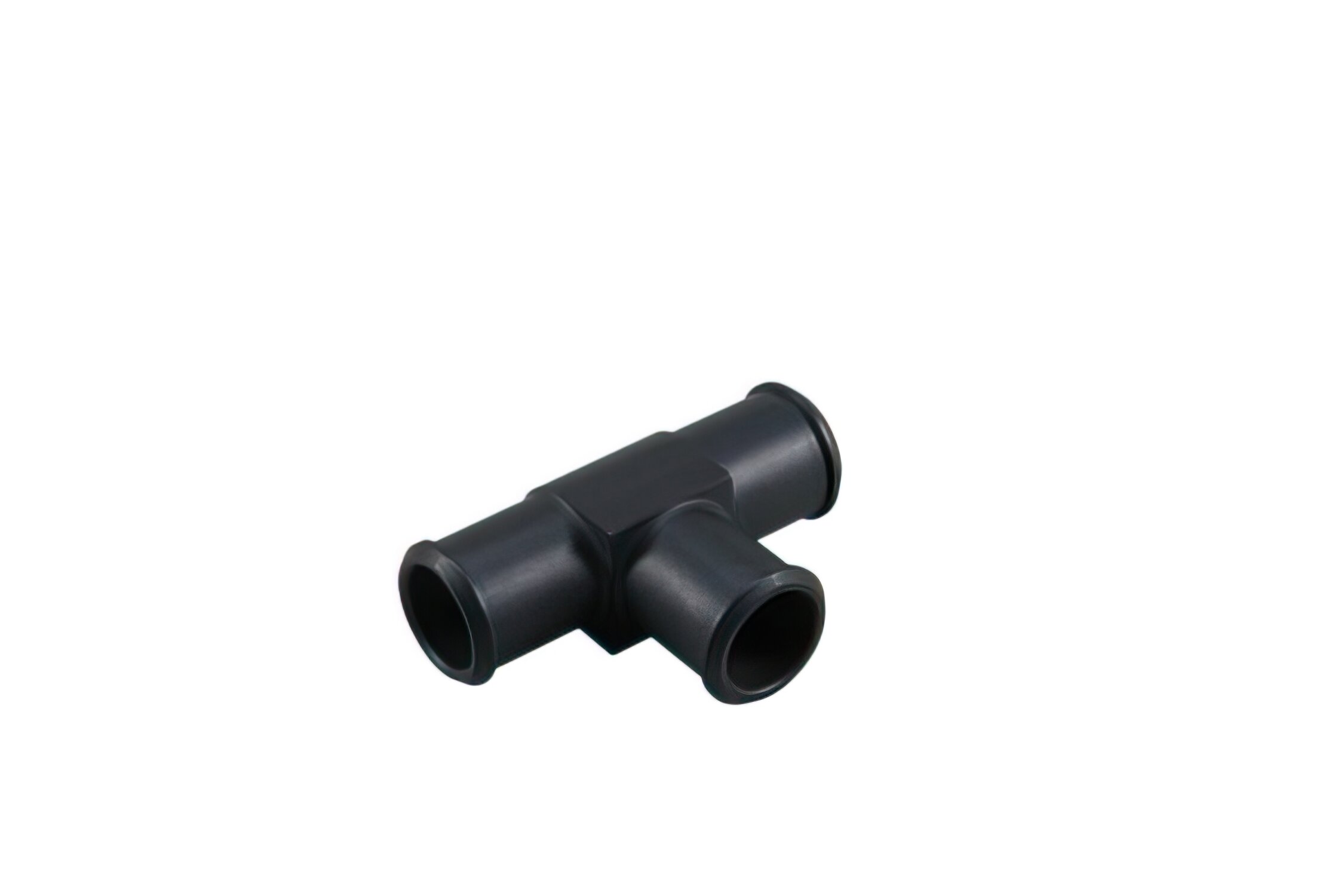 Image of T-Stück für Kühlwasserschlauch 18mm Anschlüsse alu schwarz