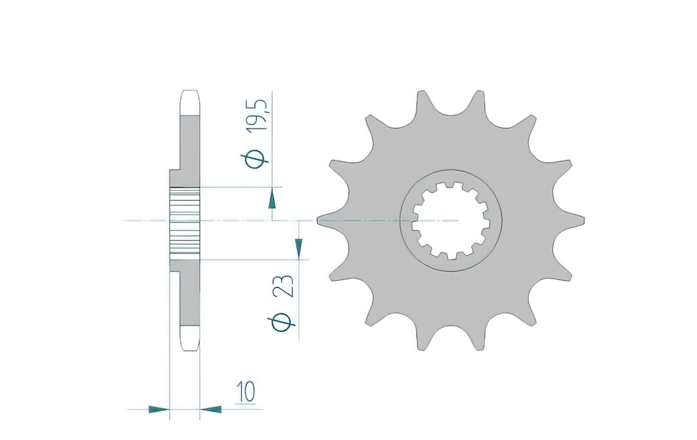 Ritzel Afam selbstreinigend 12 Zähne KX 125