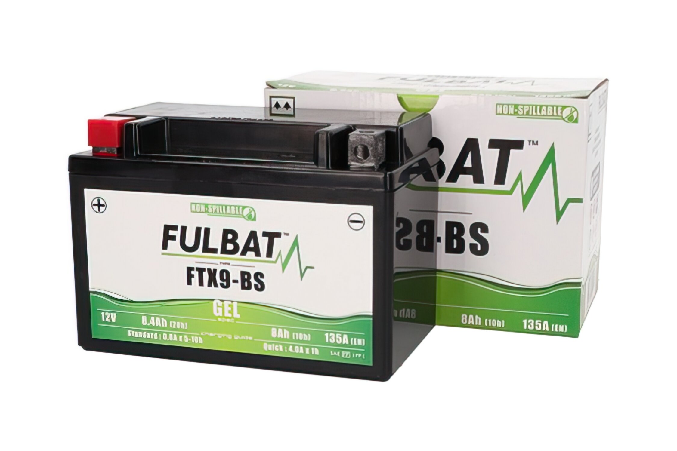Image of Batterie Gel Fulbat FTX9-BS 12V - 8Ah