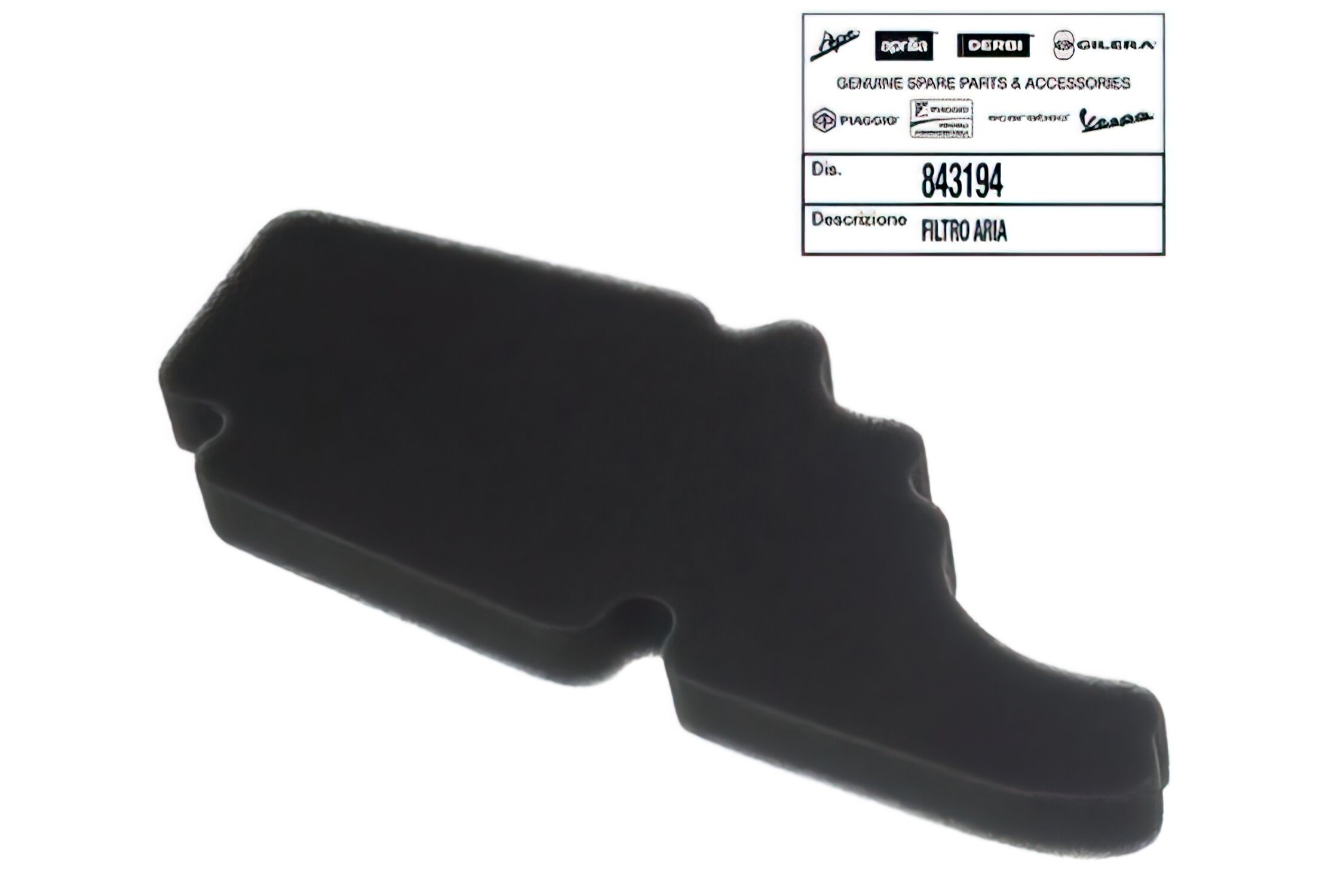 Image of Luftfilter original Piaggio / Vespa 50-125 4-Takt