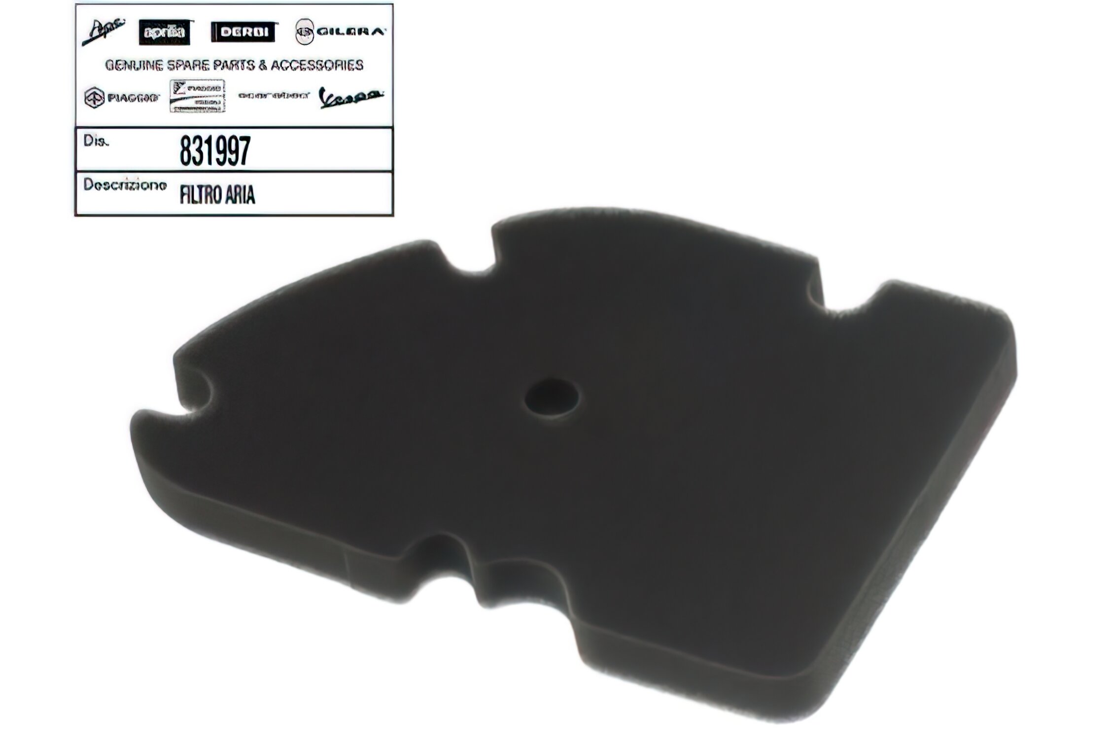 Image of Luftfilter original Piaggio MP3 / Vespa GTS 125-300