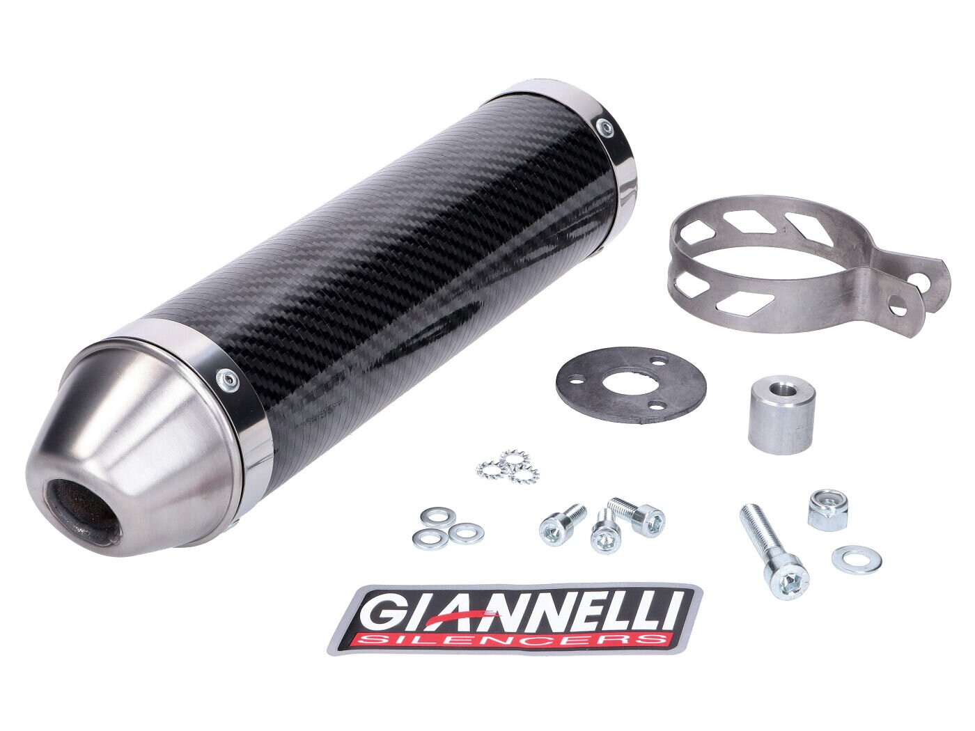 Image of Endschalldämpfer Giannelli Street Carbon Aprilia RS 125 2T 1999 - 2007