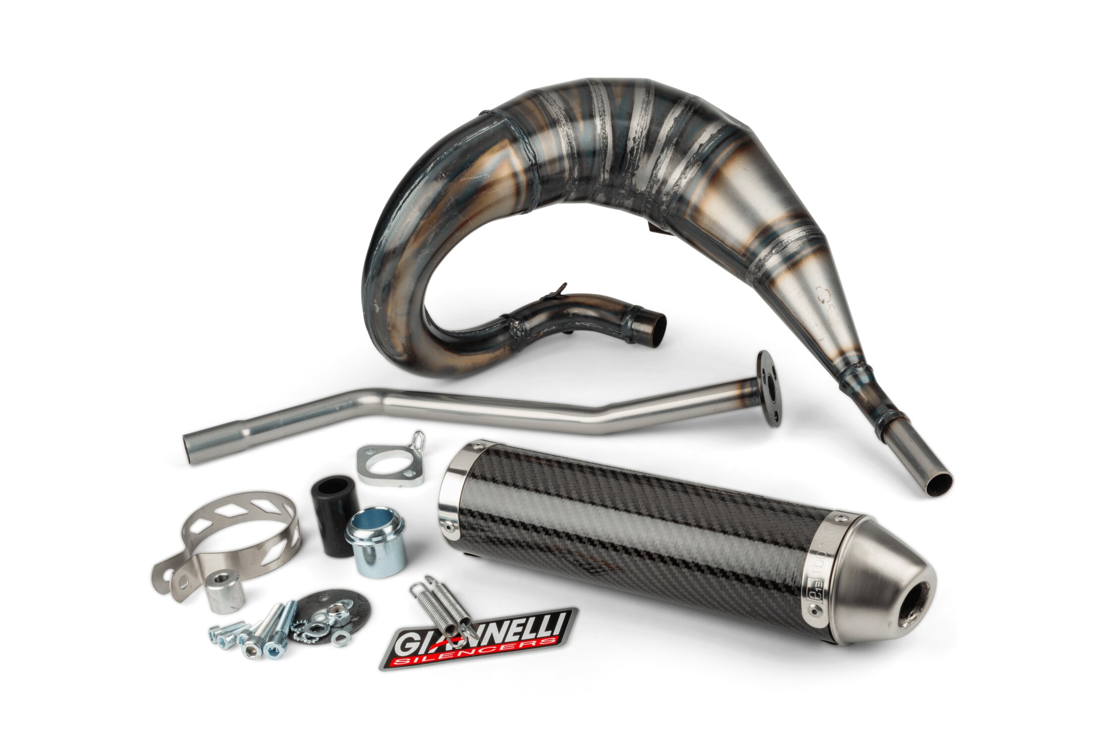 Image of Auspuff mit ESD Giannelli Enduro carbon Derbi Senda X-Treme