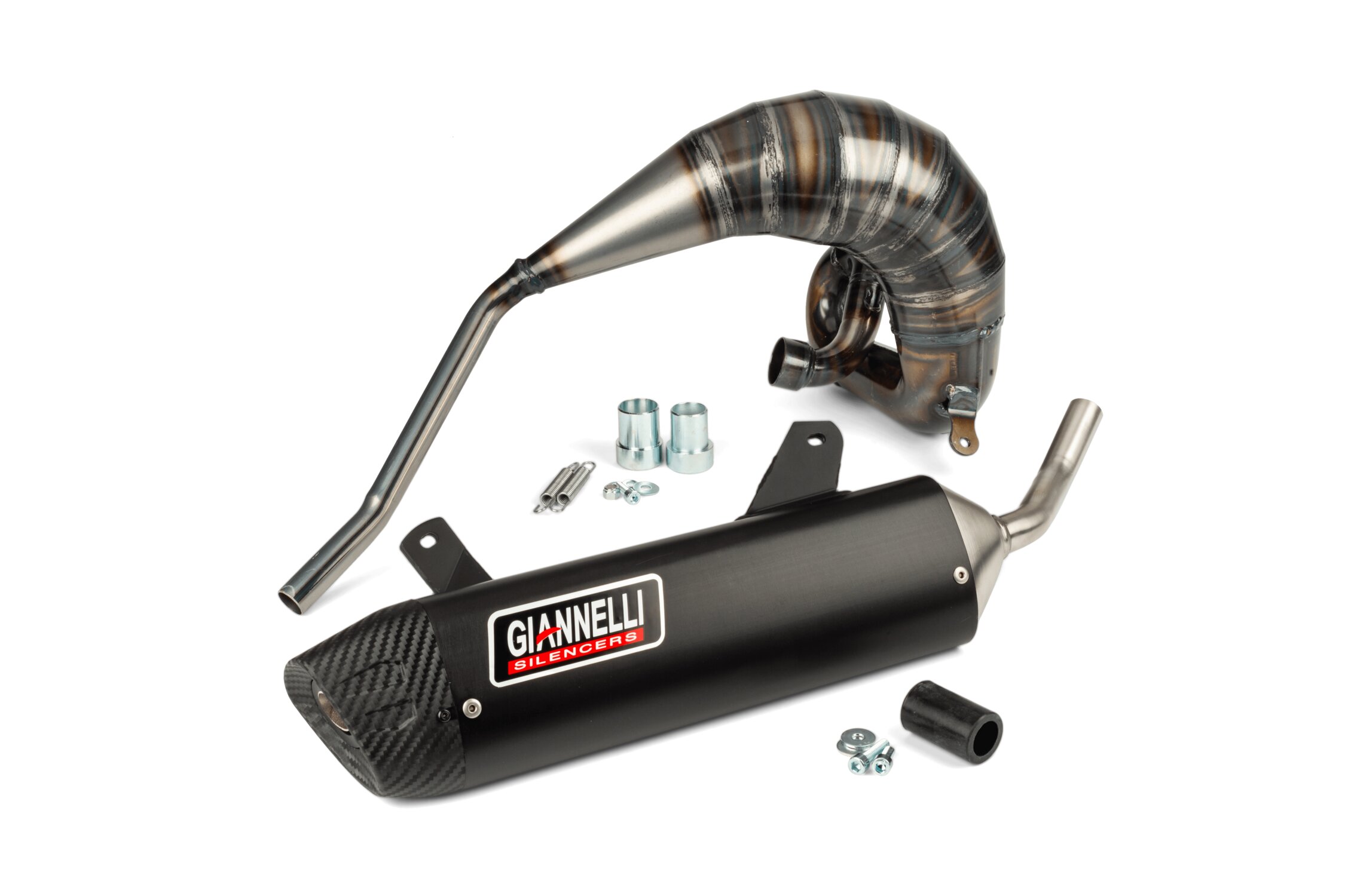 Image of Auspuff mit ESD Giannelli Enduro schwarz Vent Derapage Euro 5