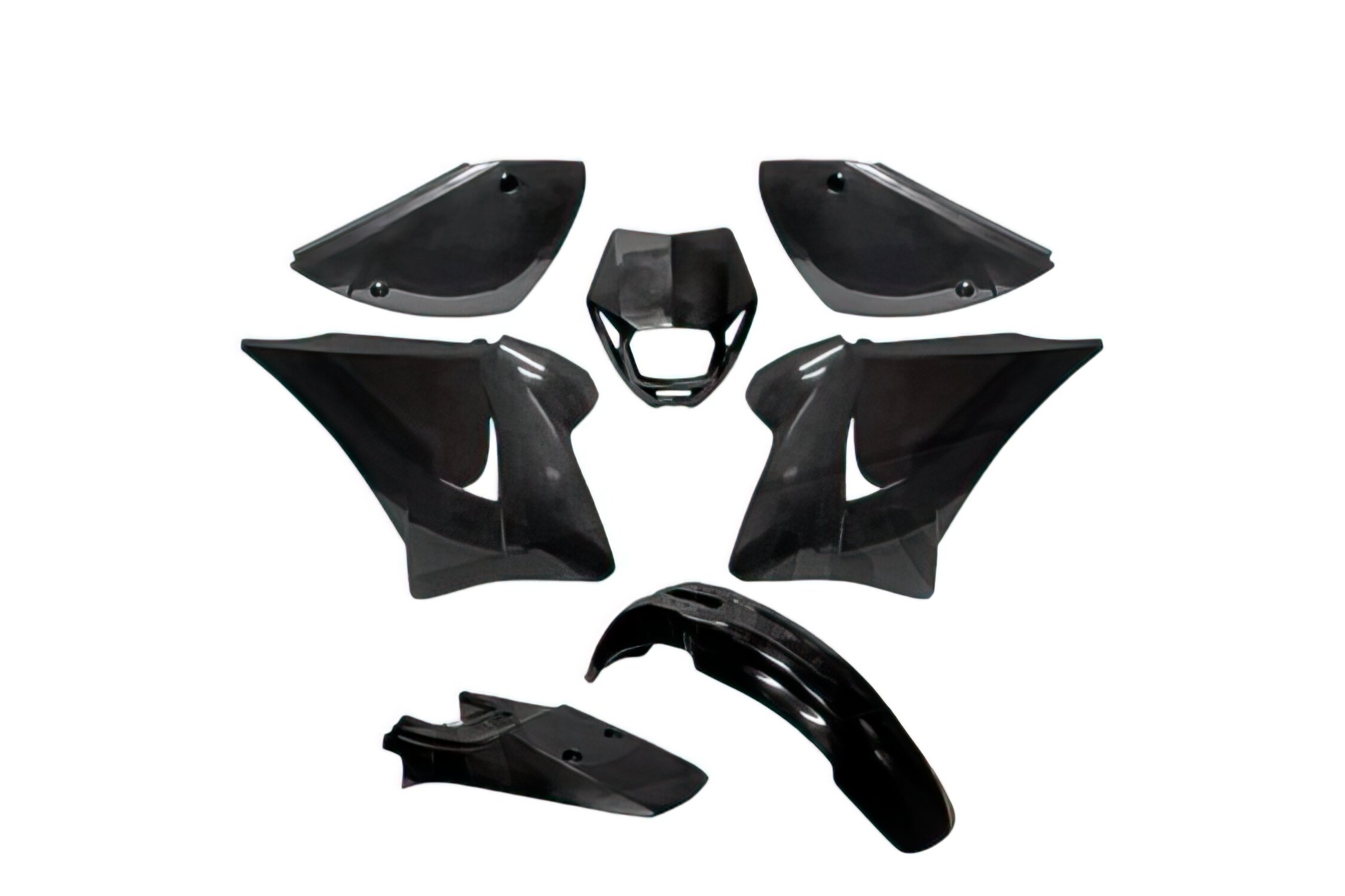Image of Verkleidungskit 7 Teile Rieju RR 2005-2007 schwarz unlackiert