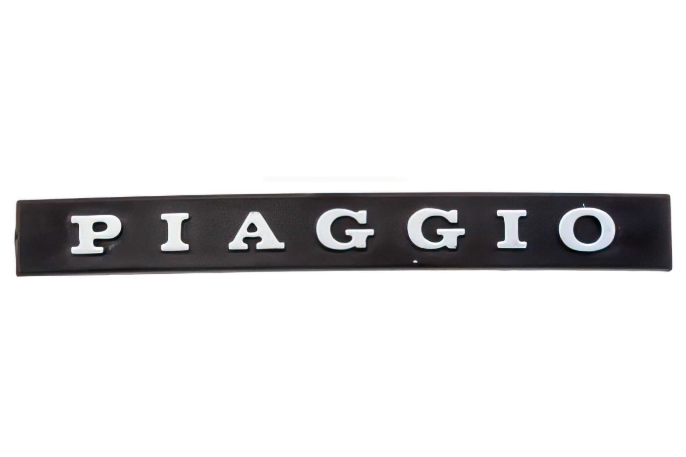 Image of Emblem Piaggio schwarz / chrom