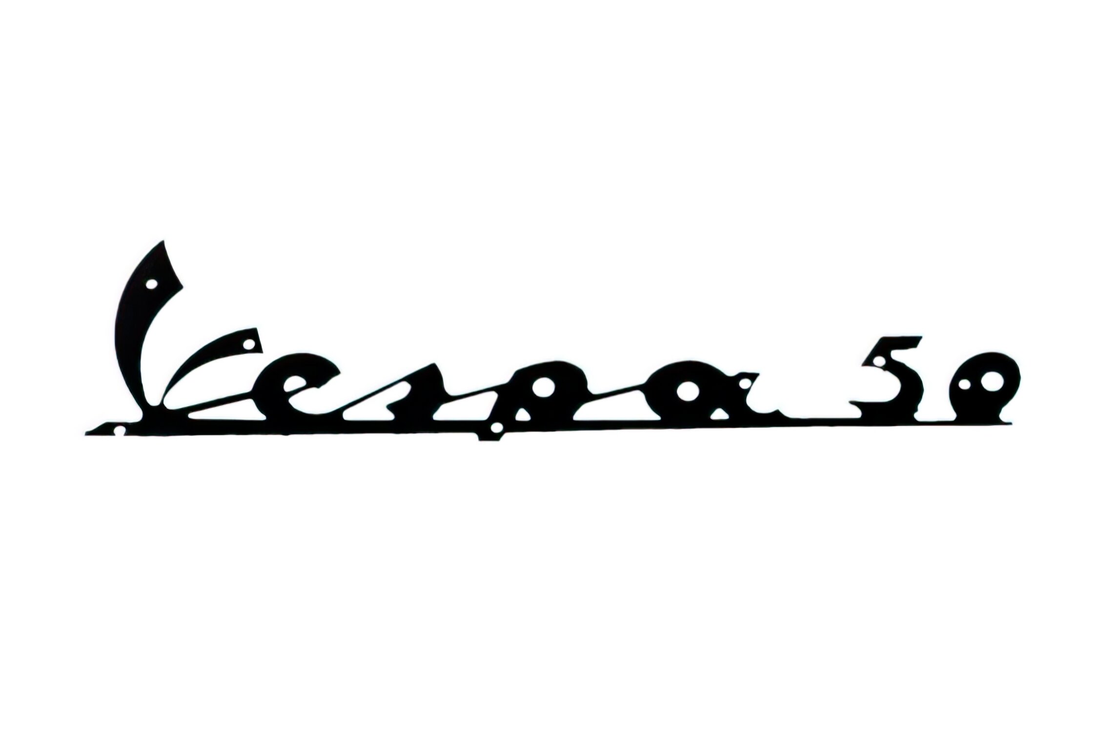 Image of Emblem Vespa 50cc schwarz