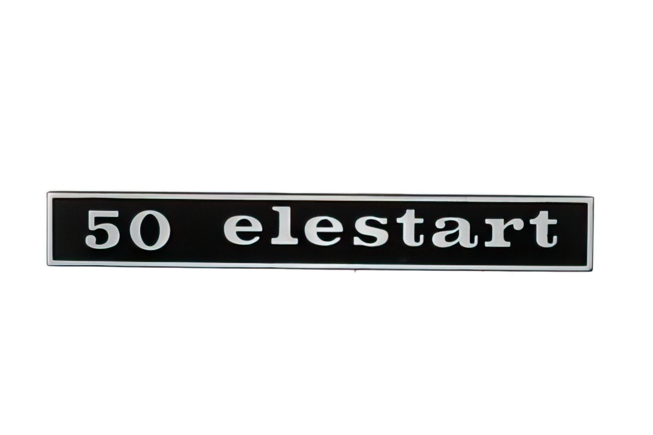 Image of Emblem Vespa Elestart 50cc schwarz / chrom