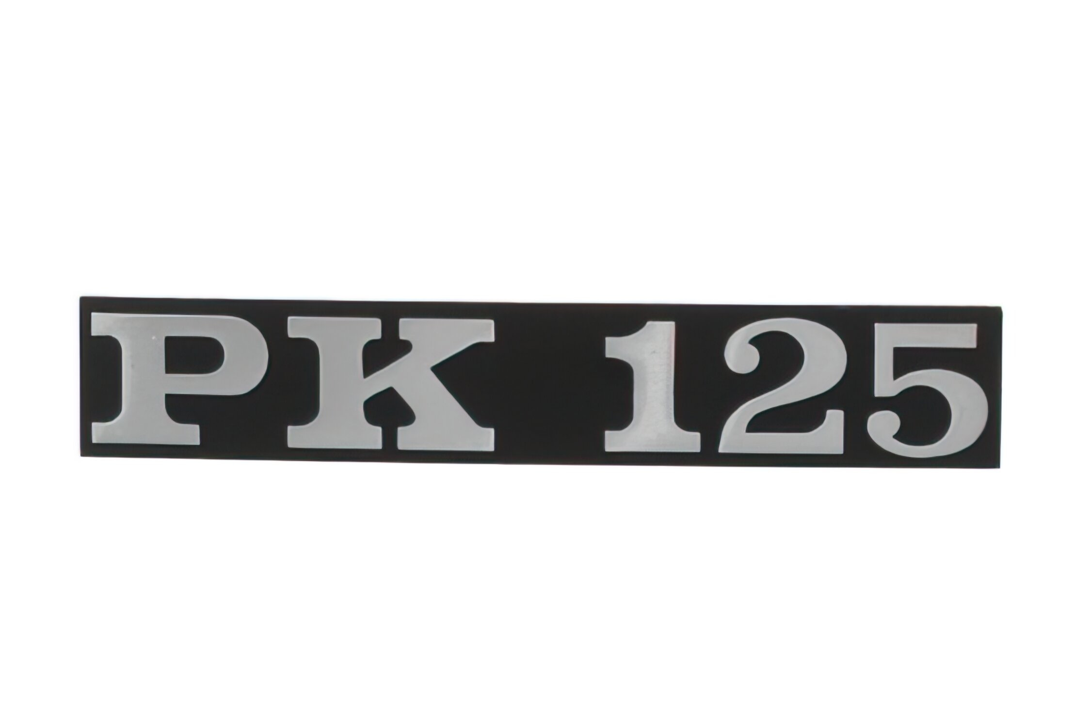 Image of Emblem Vespa PK 125 schwarz / chrom