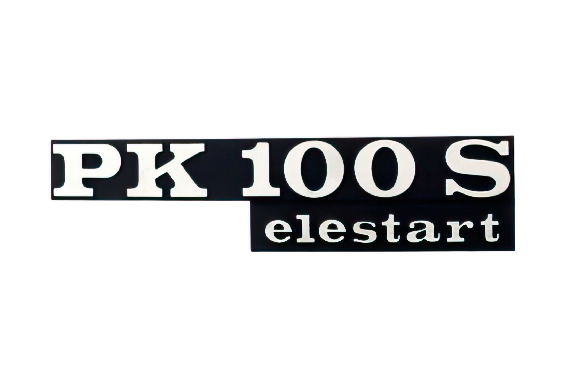 Image of Emblem Vespa PK 100 S Elestart schwarz / chrom