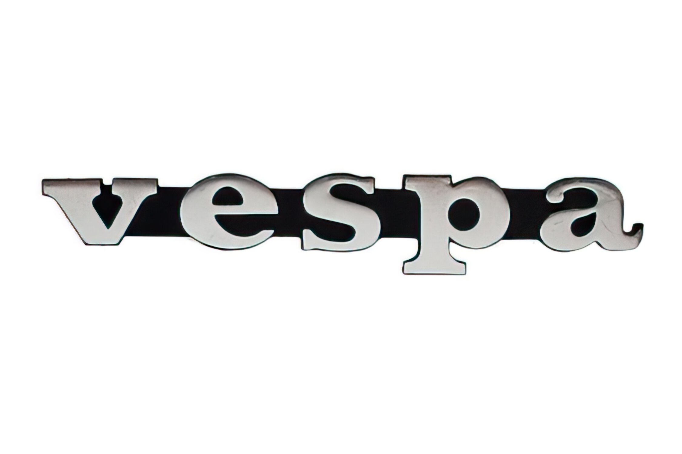 Image of Emblem Vespa schwarz/chrom