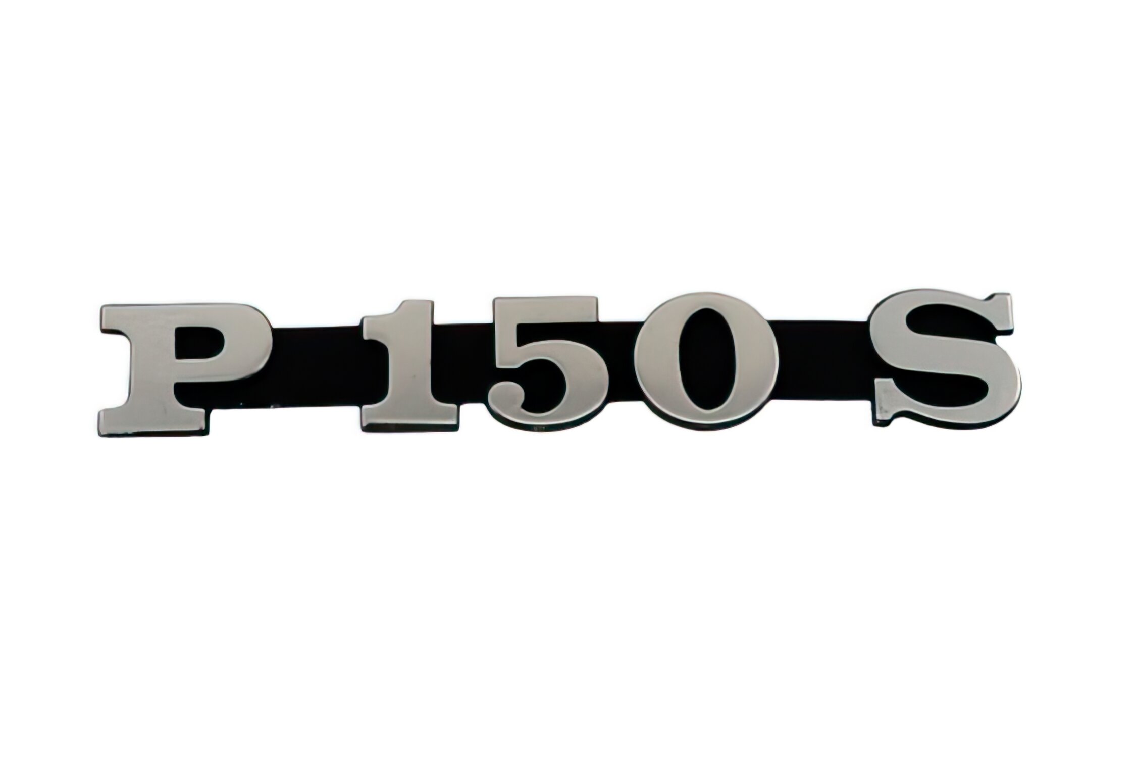 Image of Emblem Vespa P 150 S schwarz / chrom