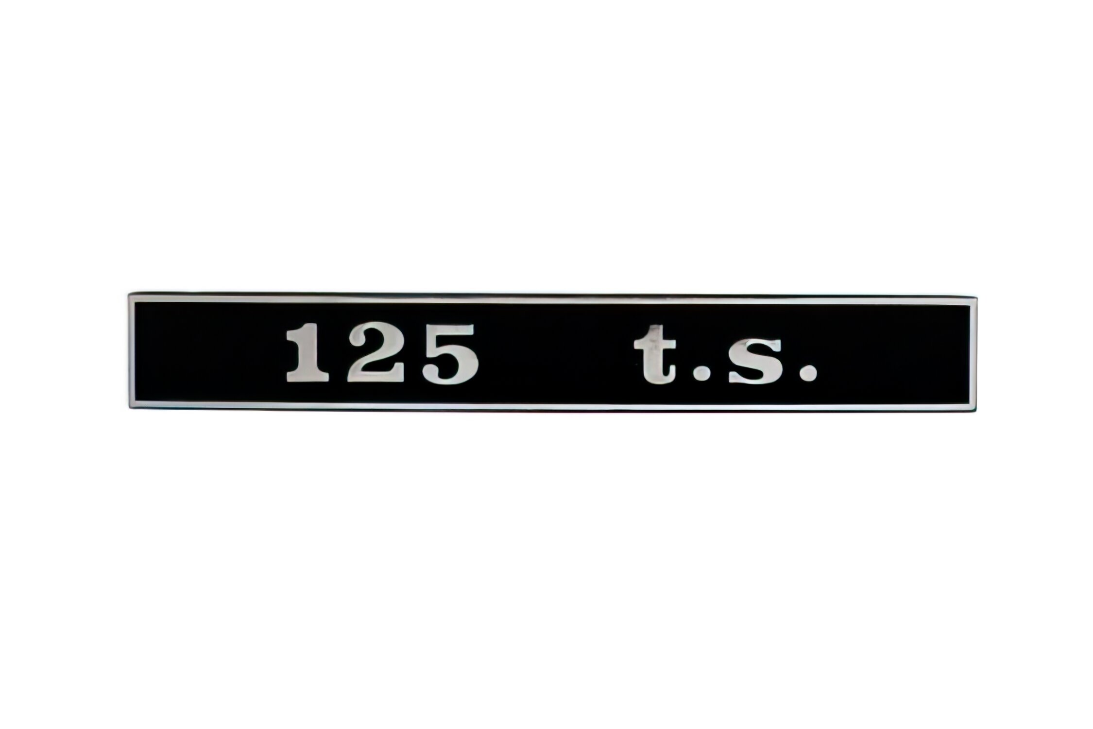 Image of Emblem Vespa T.S. 125cc schwarz / chrom