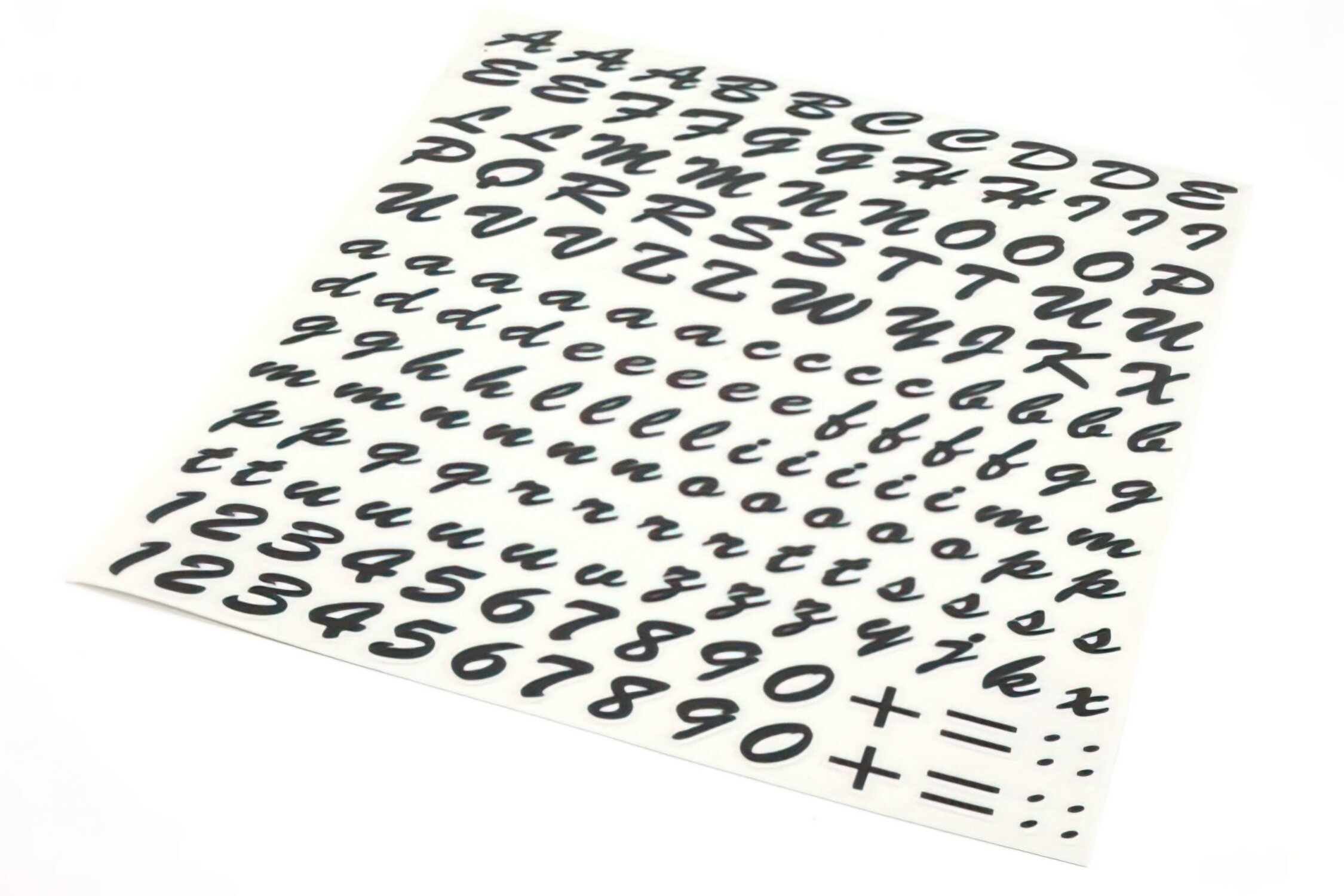 Image of Aufkleber / Sticker Buchstabenset 186 Stück schwarz