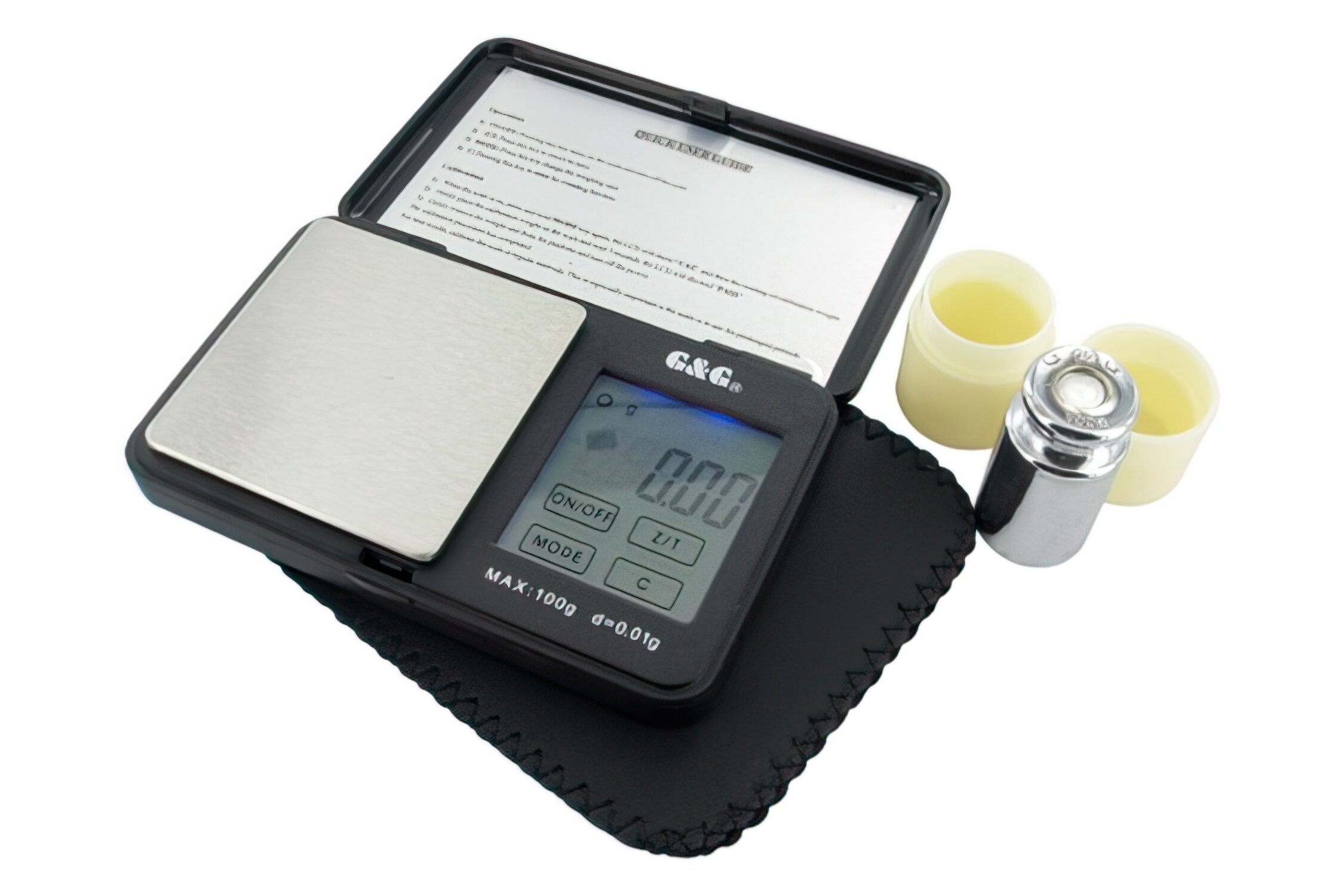 Image of Taschenwaage Digital LCD 100g / 0.01g m. Kalibrierungsgewicht
