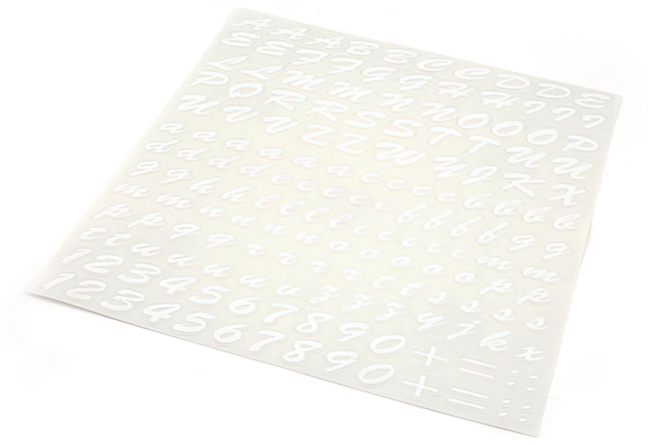 Image of Aufkleber / Sticker Buchstabenset 186 Stück weiß