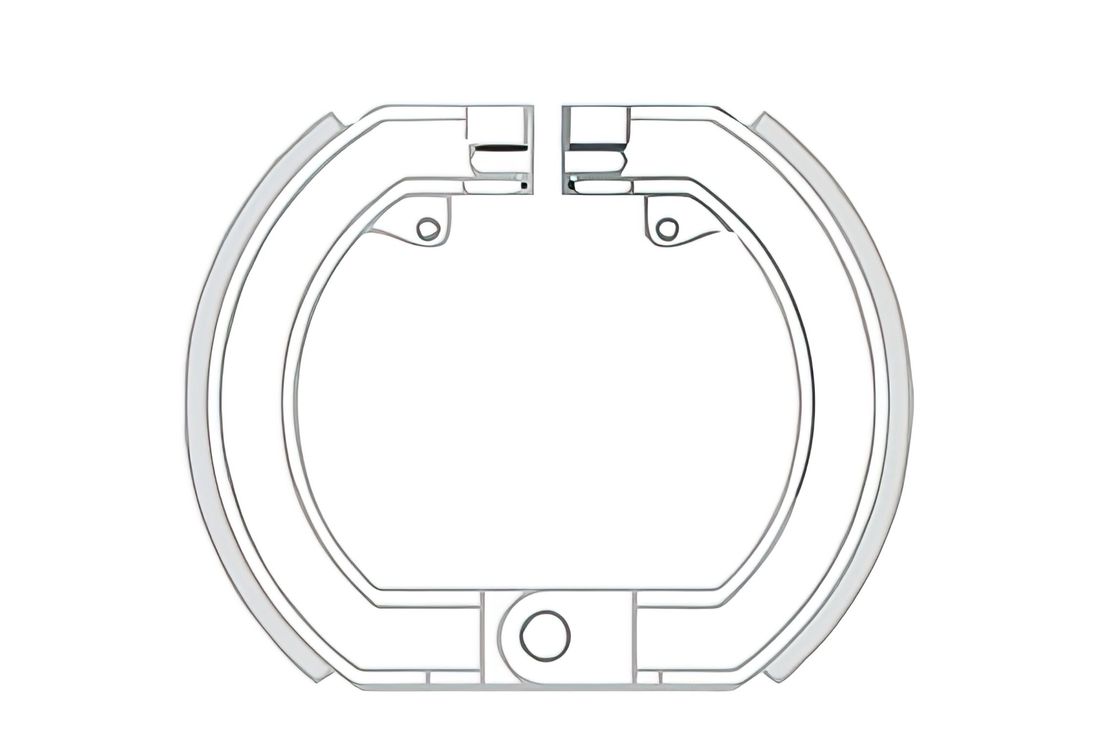 Image of Bremsbacken vorn RMS Vespa Rally 180 - 200cc (VLB1T-VSB1T-VSC1T-VSE1T)
