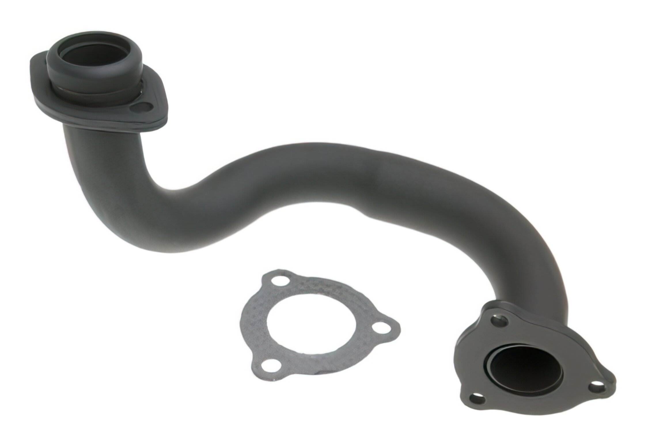 Image of Auspuffkrümmer offen schwarz Derbi / Gilera / Aprilia