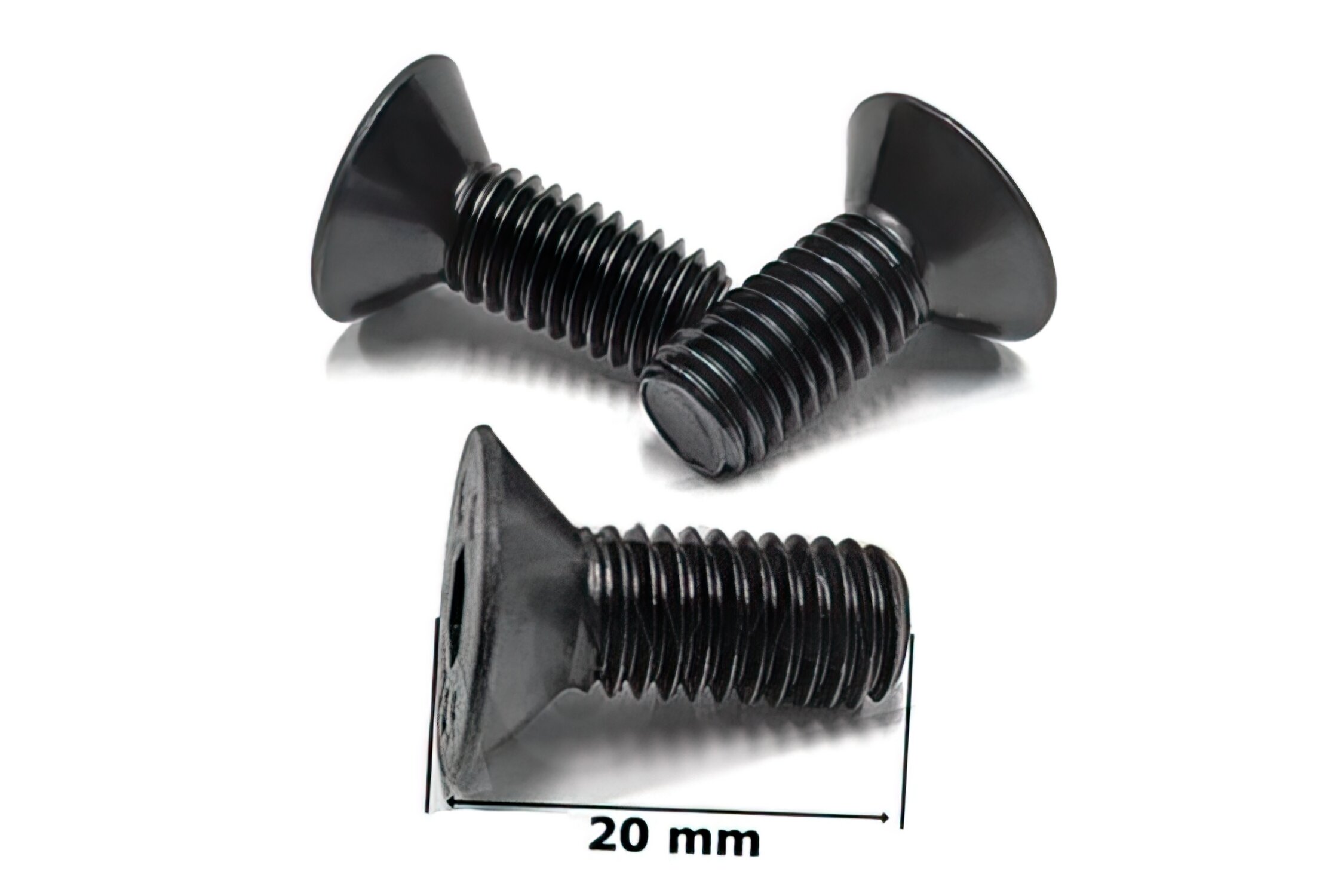 Image of Schrauben Bremsscheibe x3 Senkkopf M8 x 20mm schwarz