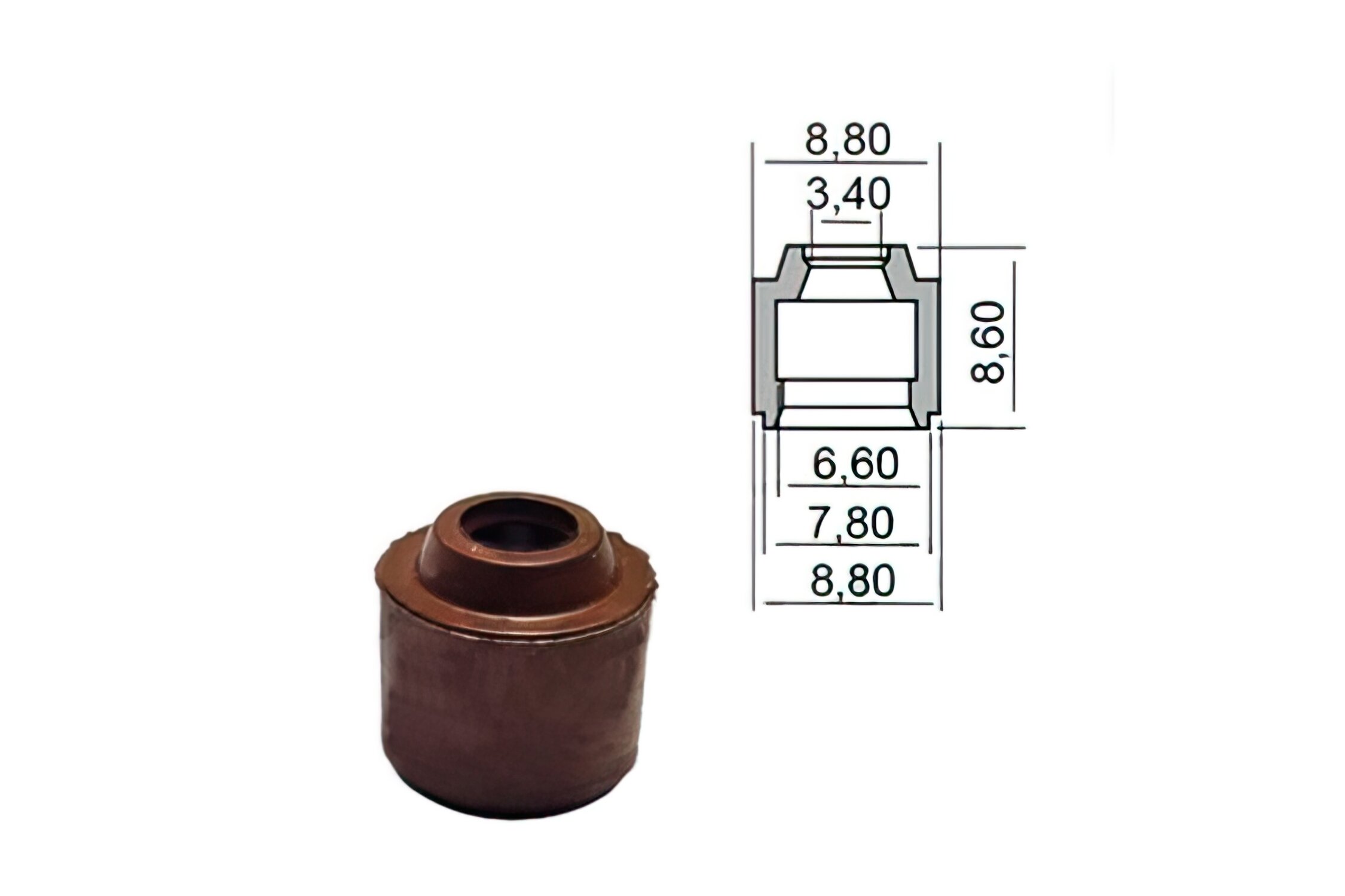 Image of Ventilschaftdichtung - original Yamaha 50cc 4T 3V