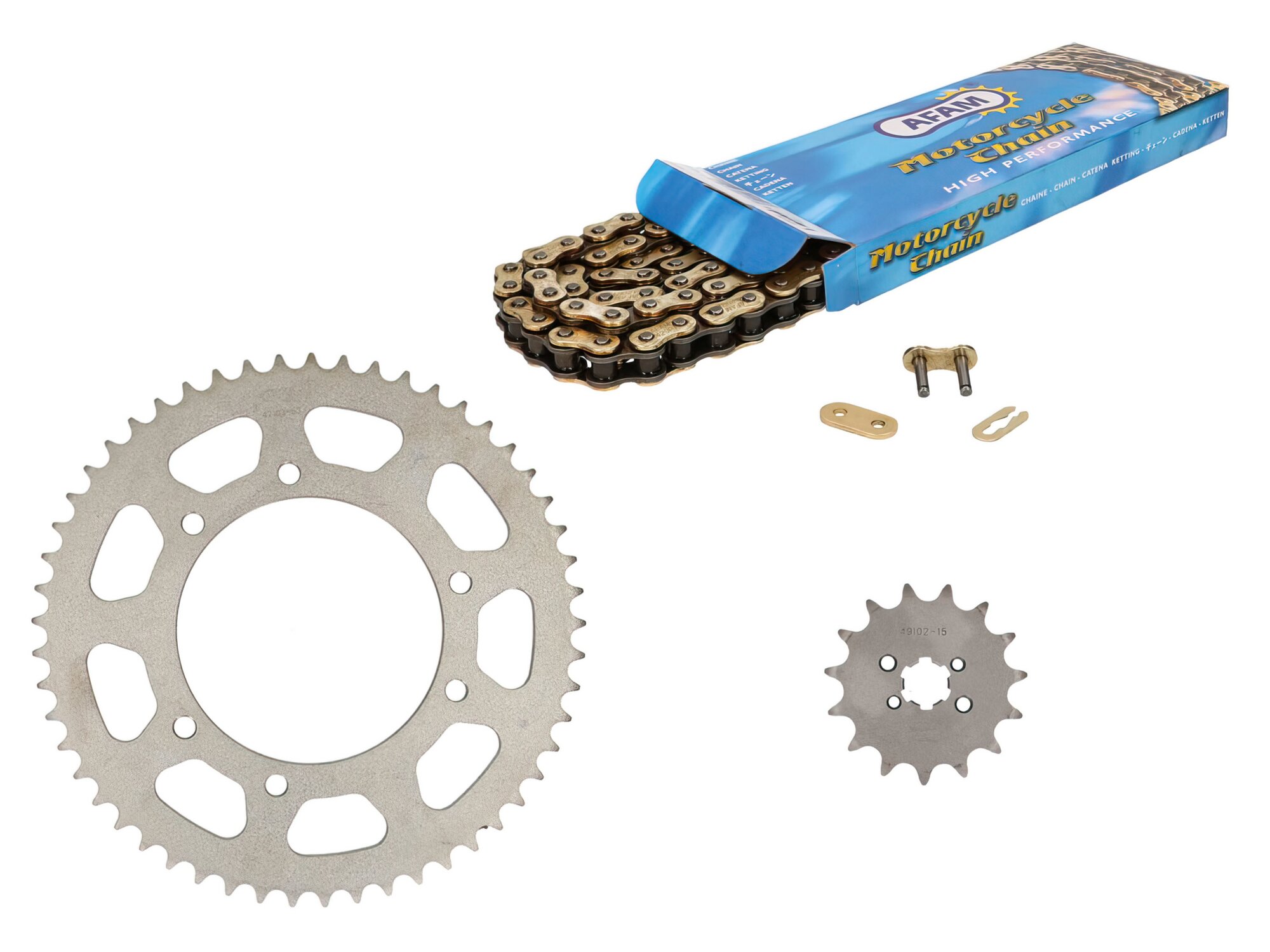 Image of Kettensatz AFAM 15x53 - 420 Derbi Senda X-treme