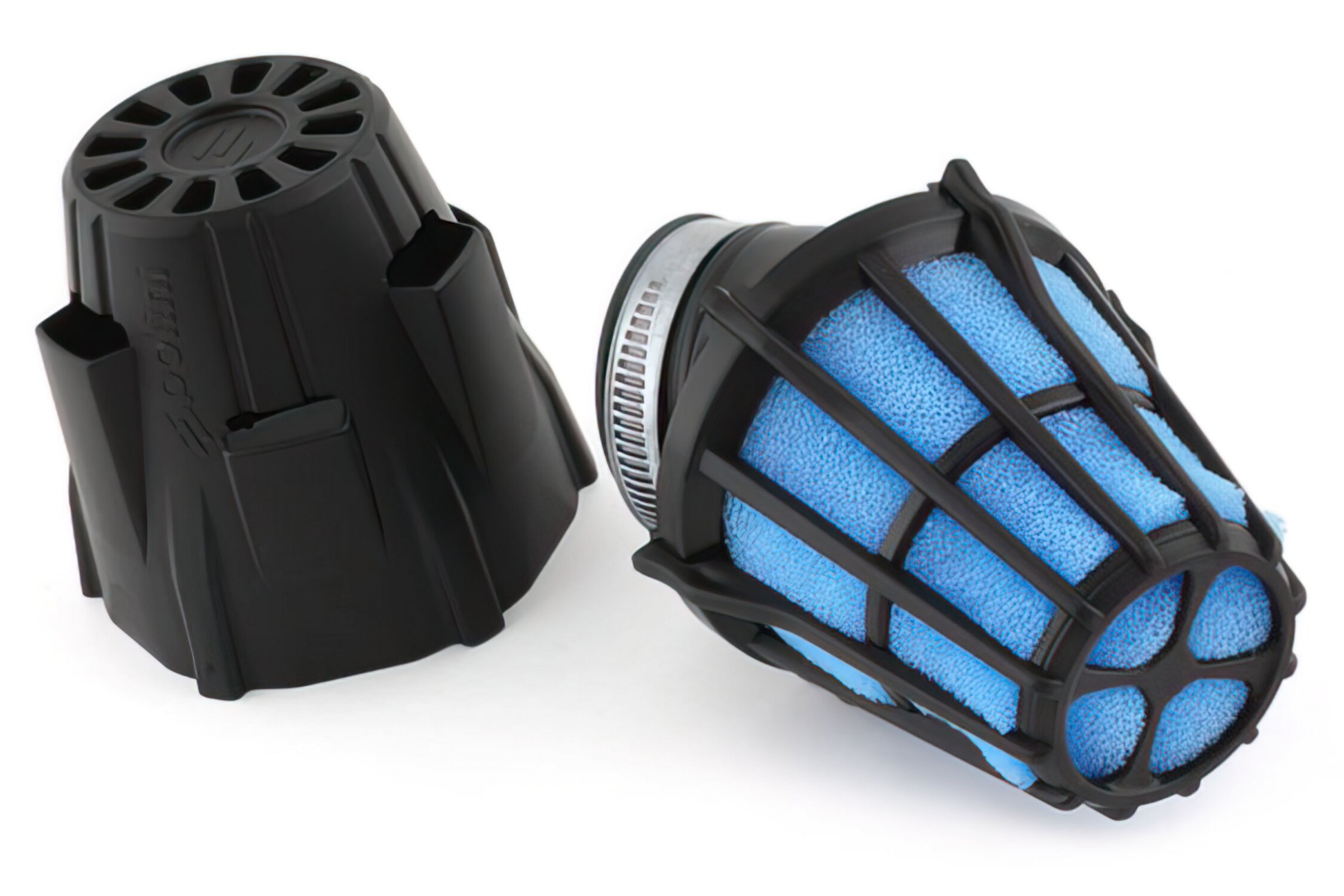 Image of Luftfilter Polini Air Box 115x80mm AW 46mm Polini CP 30° schwarz