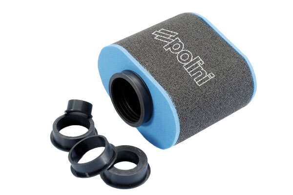Image of Luftfilter Polini Evolution oval AW 28-55mm schwarz / blau
