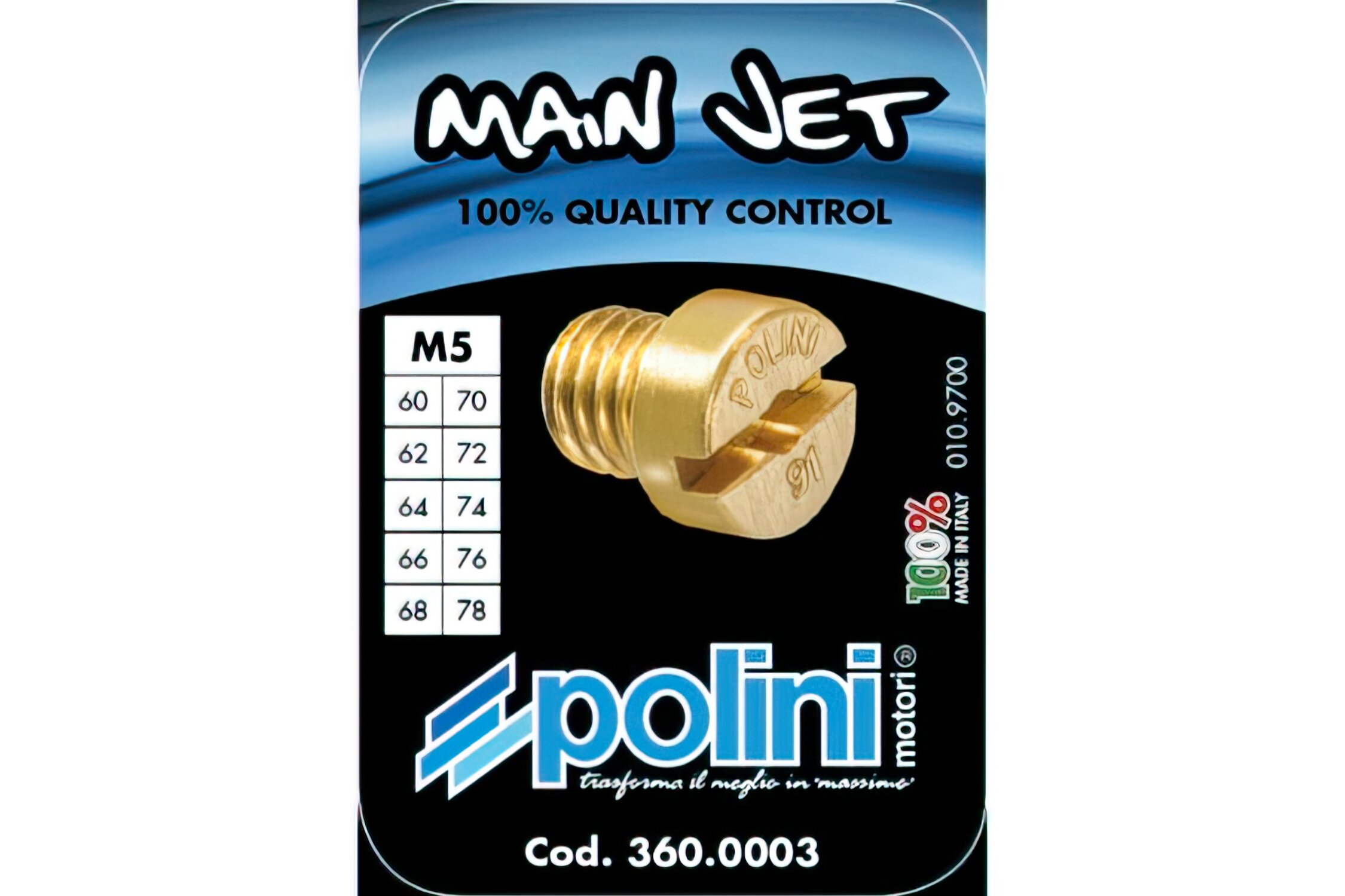 Image of Hauptdüsenset Dellorto 5mm Polini 60 - 78