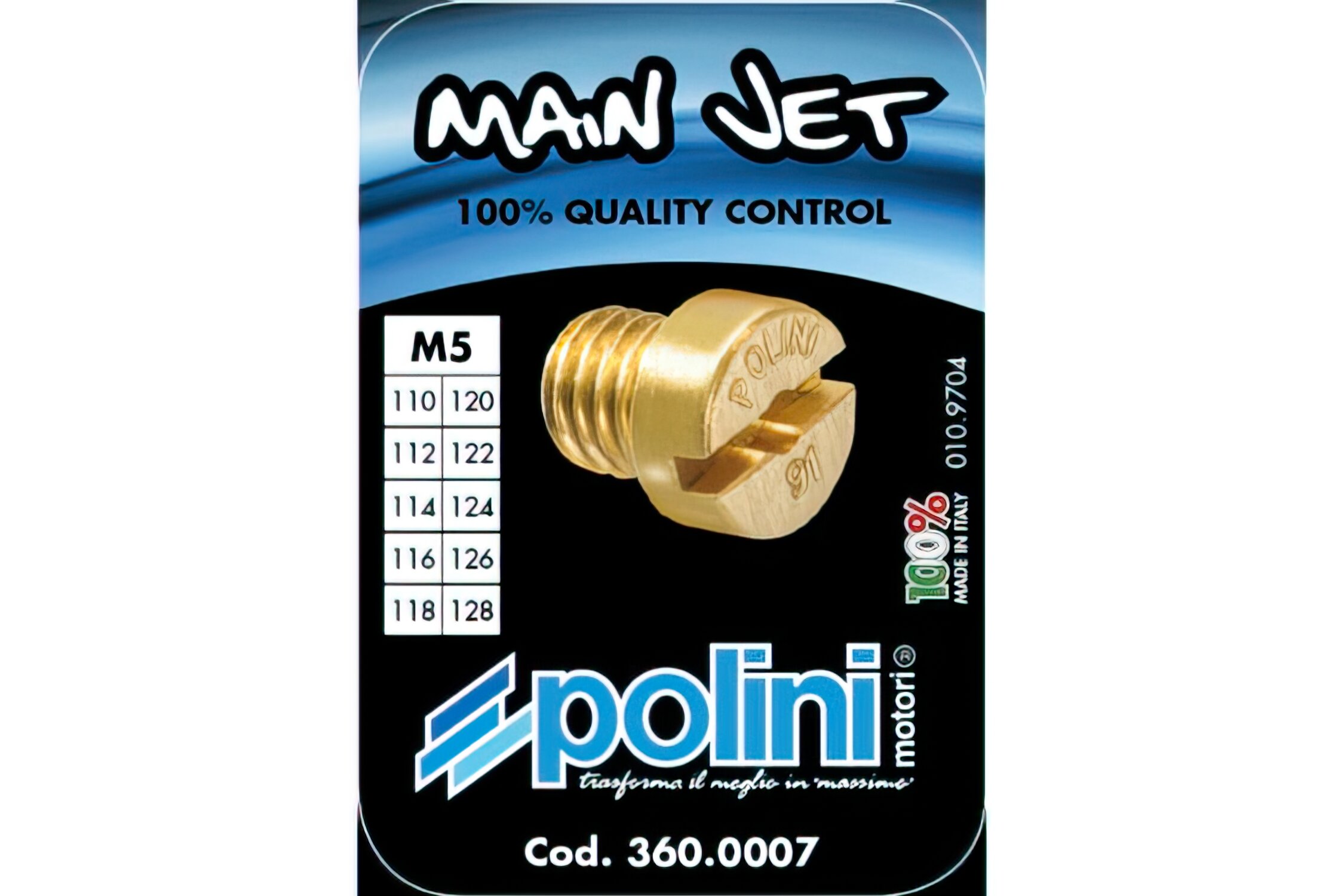 Image of Hauptdüsenset Dellorto 5mm Polini 110 - 128
