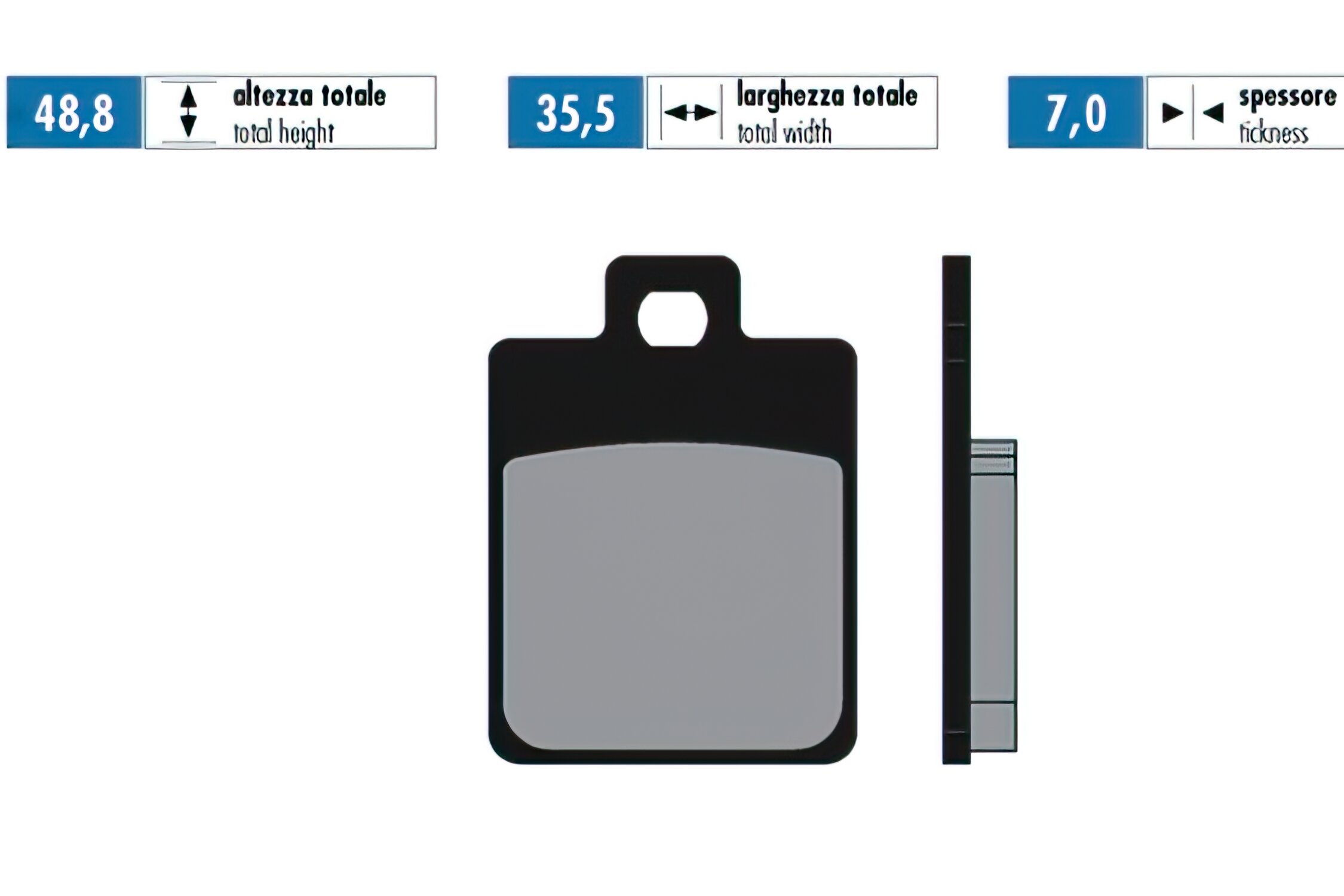 Image of Bremsbeläge Polini Sinter Piaggio Zip