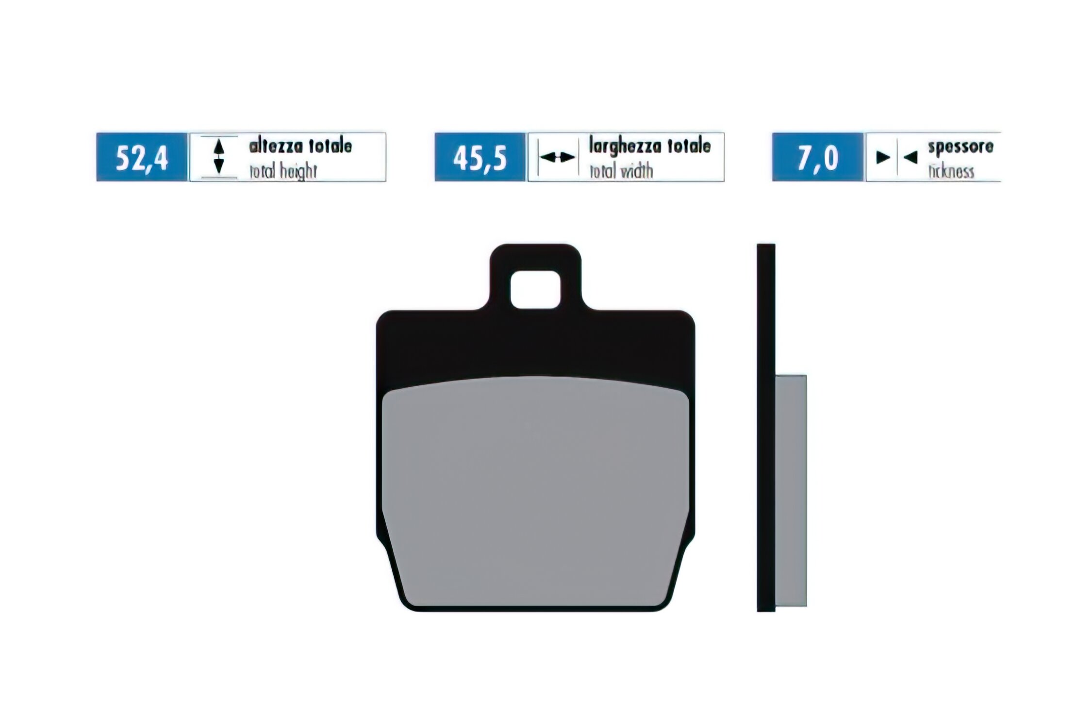Image of Bremsbeläge Polini Original Yamaha Aerox (hinten) / Slider (vorn)