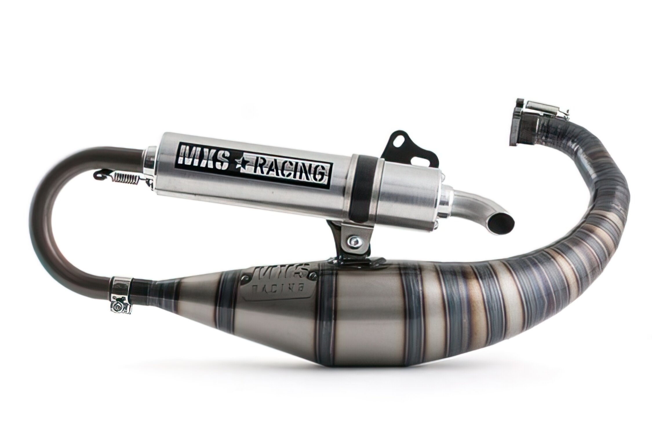 Image of Auspuff MXS Racing Minarelli stehend mit Straßenzulassung