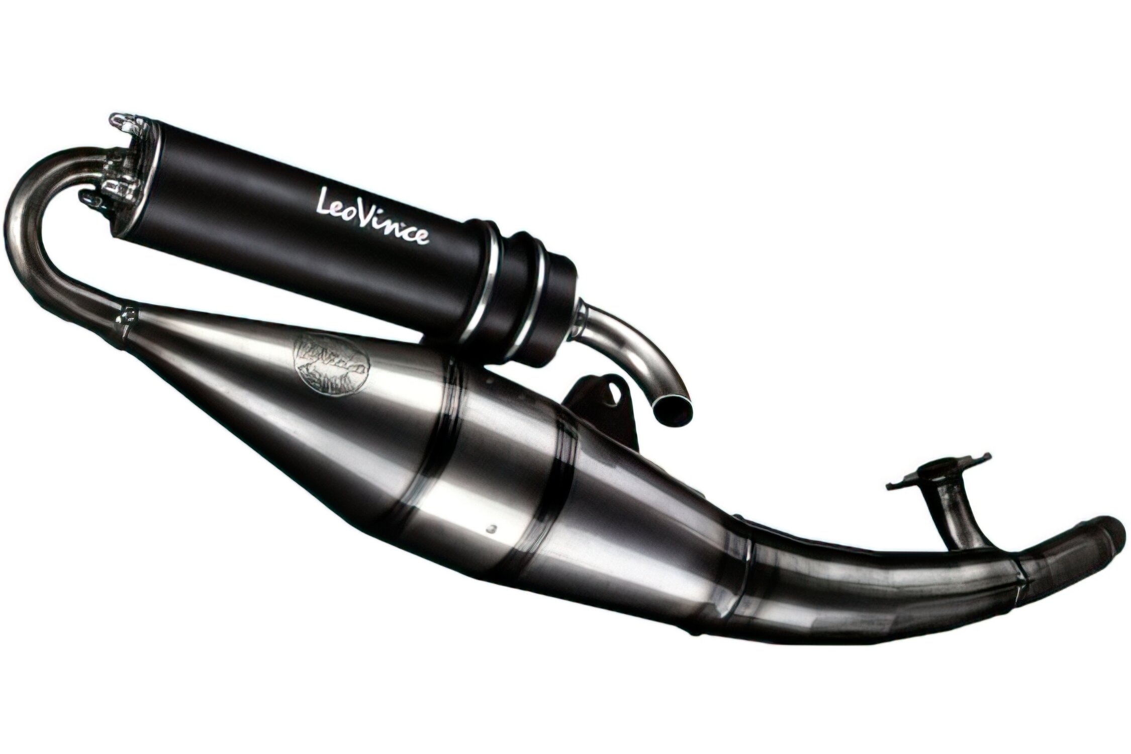 Image of Auspuff Leovince Handmade TT Black Edition Kymco Agility / Top Boy