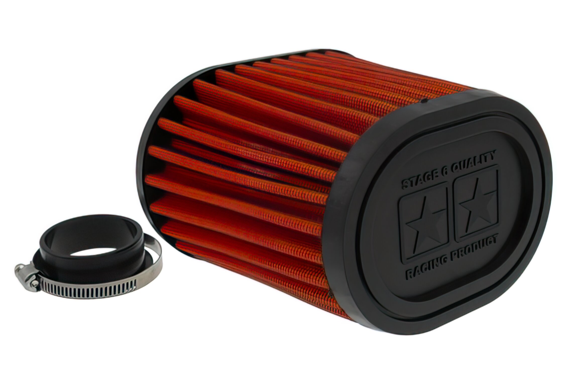 Image of Luftfilter Stage6 DRAG RACE AW 44/50mm TM24/PWK/VHST Orange