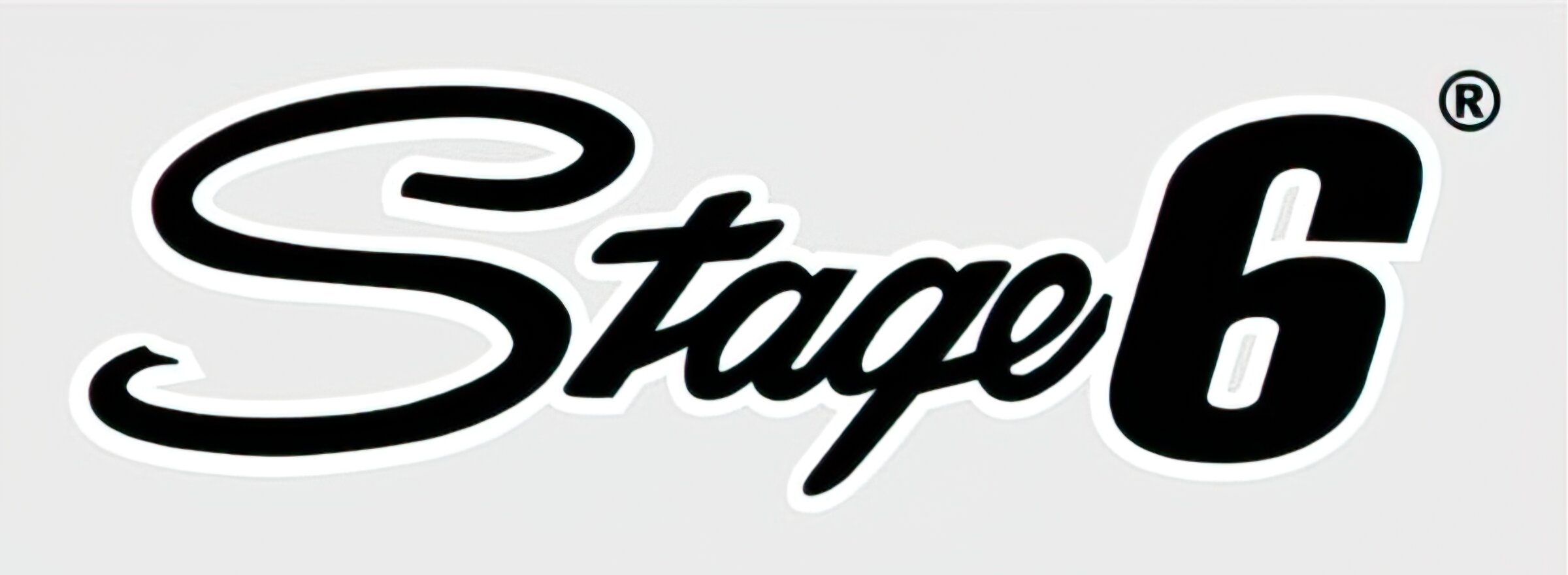 Image of Aufkleber Stage6, 20x6cm, schwarz
