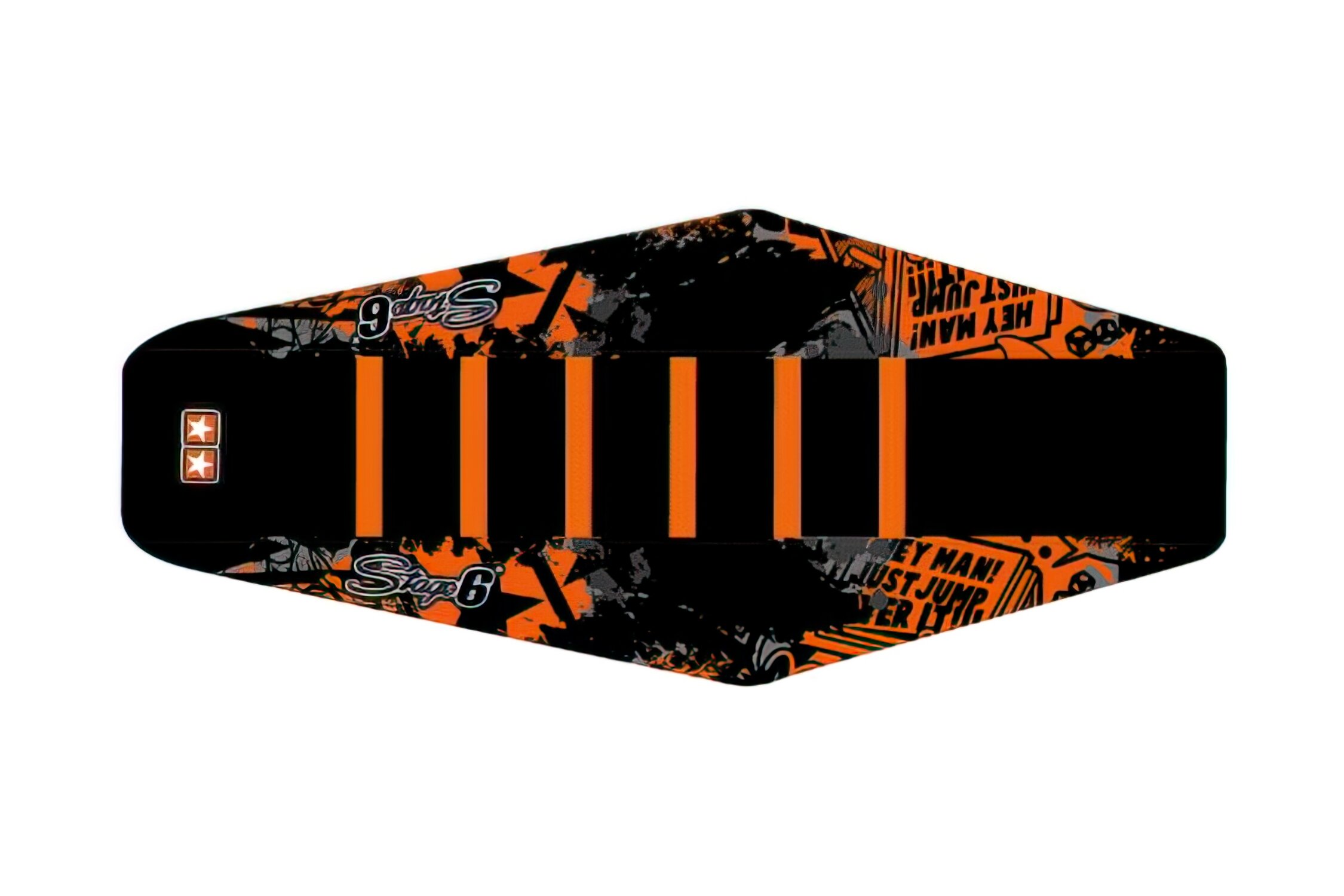 Image of Sitzbezug Sherco SM-R 50 ab 2013 Stage6 Full Covering orange / schwarz