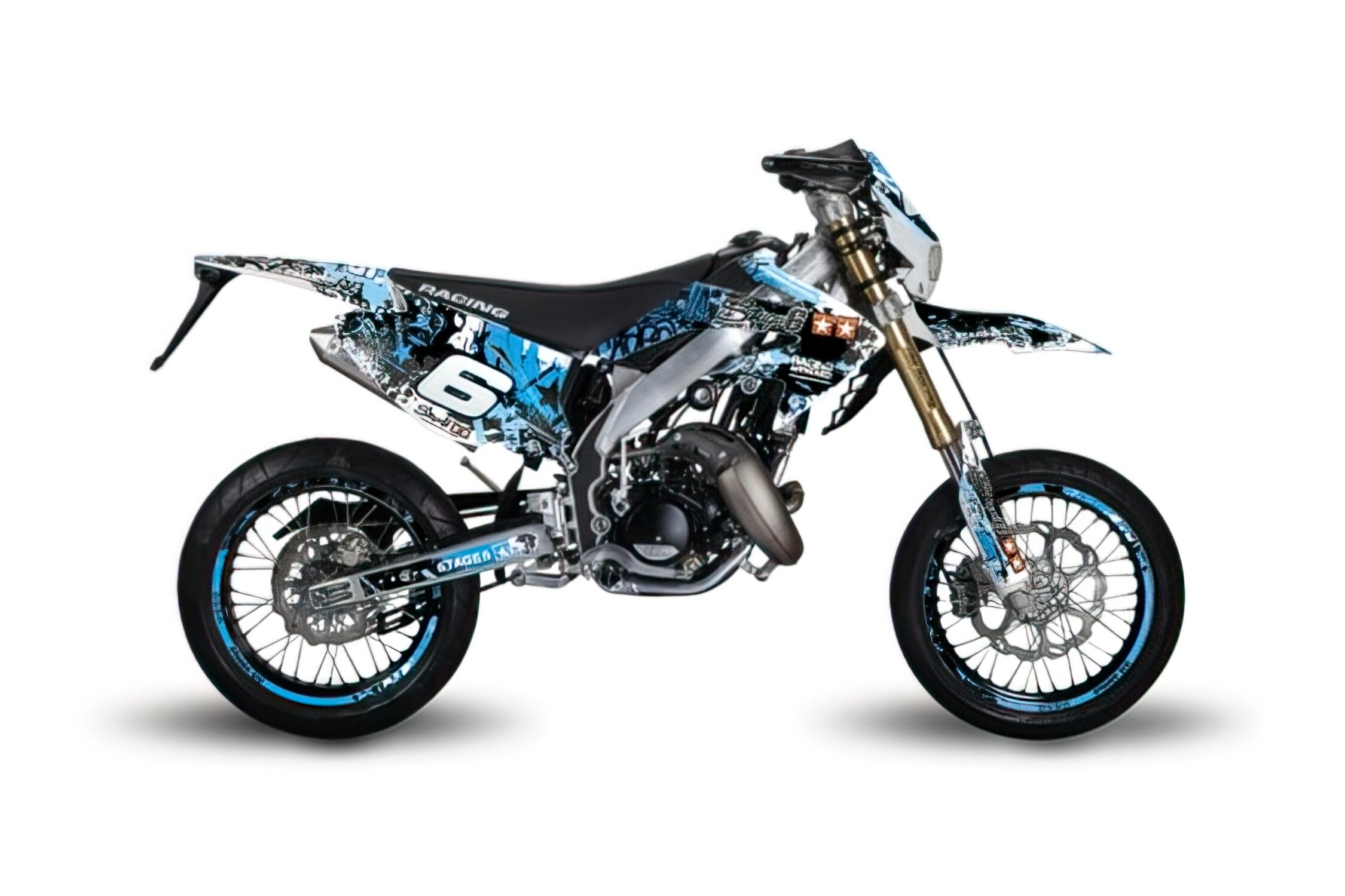 Image of Dekor Kit Honda HM 50 Stage6 blau / schwarz