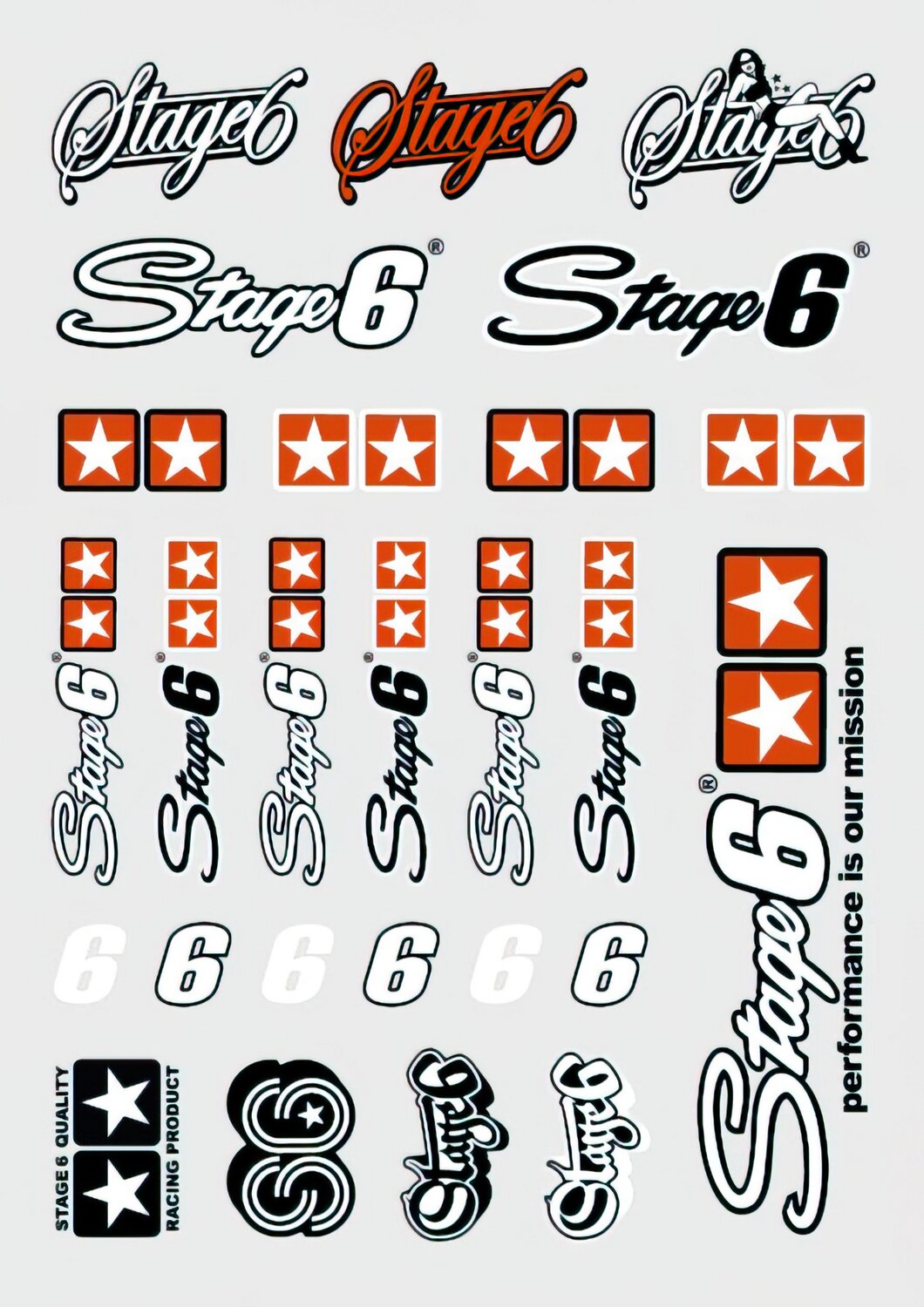 Image of Aufkleberset Stage6, DIN A4