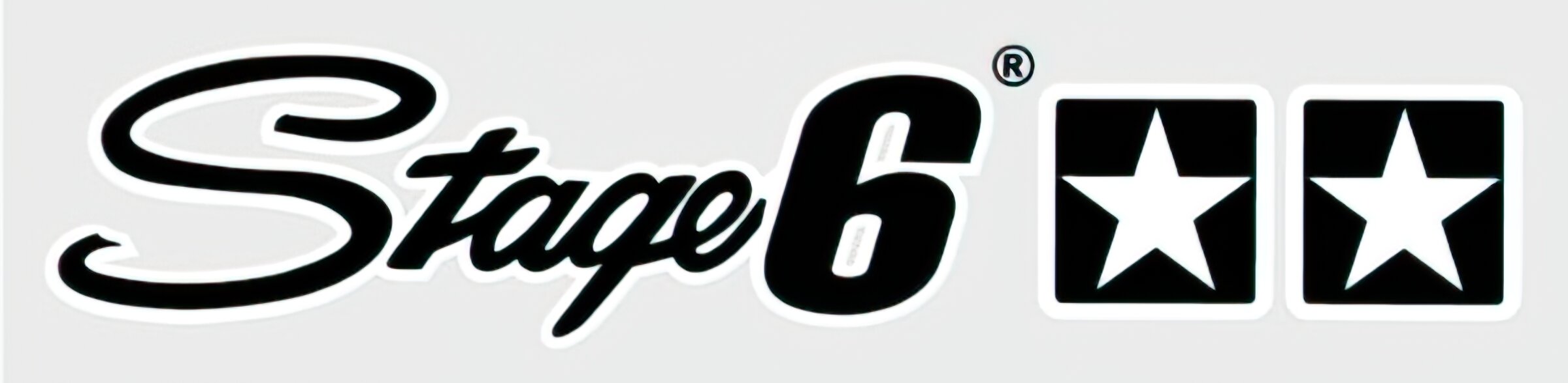 Image of Aufkleber Stage6, 25x4,5cm, schwarz