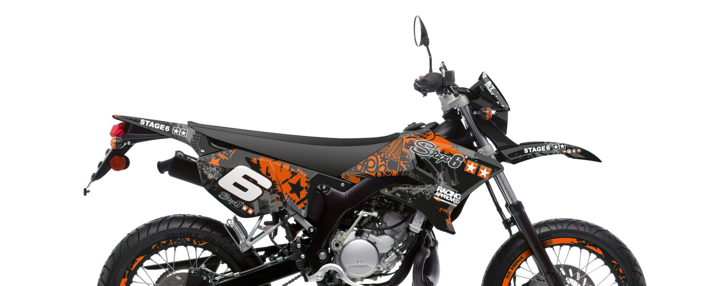 Image of Dekor Kit Yamaha DT 50 Stage6 orange / schwarz