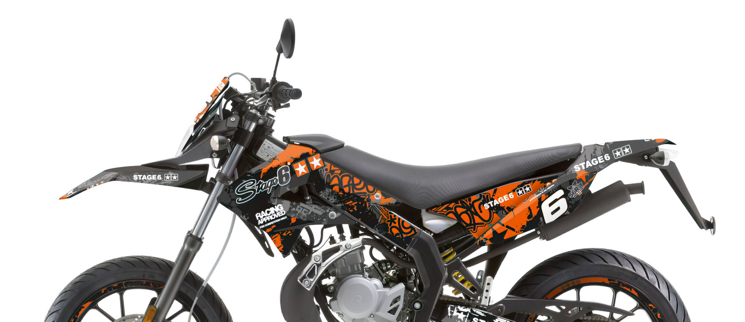 Image of Dekor Kit Derbi Xtreme 2011 - 2017 Stage6 orange / schwarz