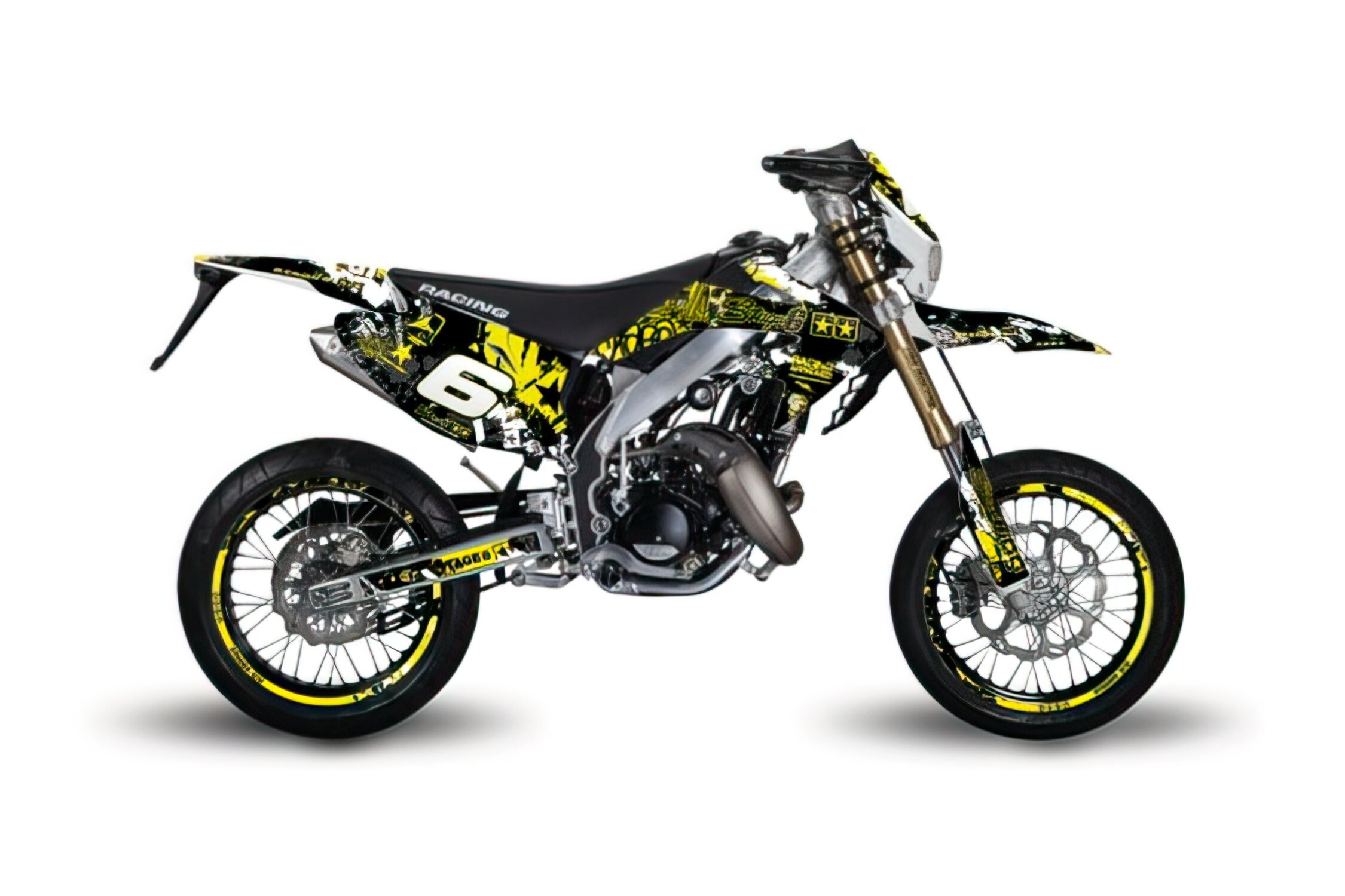 Image of Dekor Kit Honda HM 50 Stage6 gelb / schwarz