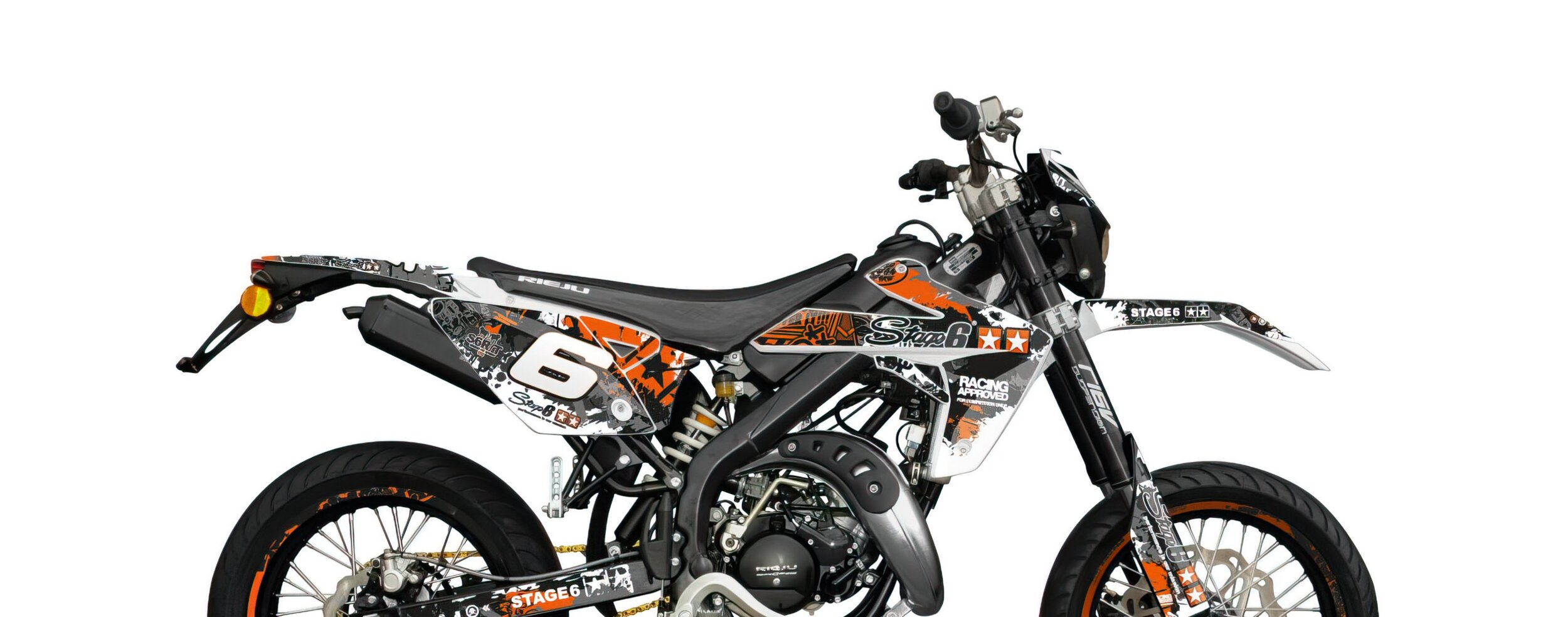 Image of Dekor Kit Rieju MRT 2009 - 2021 Stage6 orange / weiß