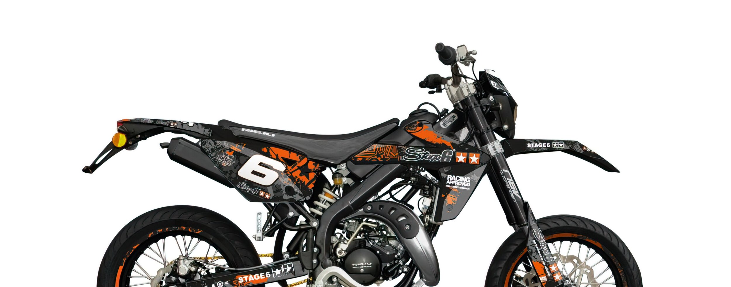 Image of Dekor Kit Rieju MRT 2009 - 2021 Stage6 orange / schwarz