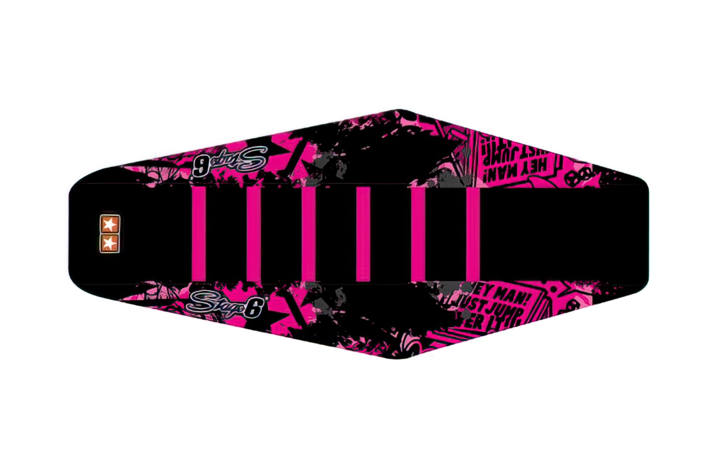 Image of Sitzbezug Derbi Senda 2000 - 2010 Stage6 Full Covering pink / schwarz