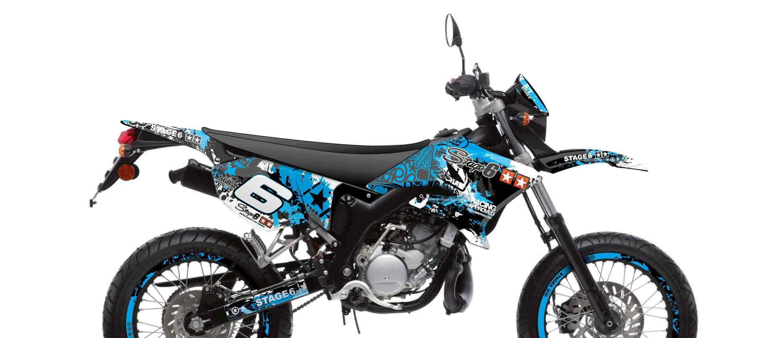Image of Dekor Kit Yamaha DT 50 Stage6 blau / schwarz