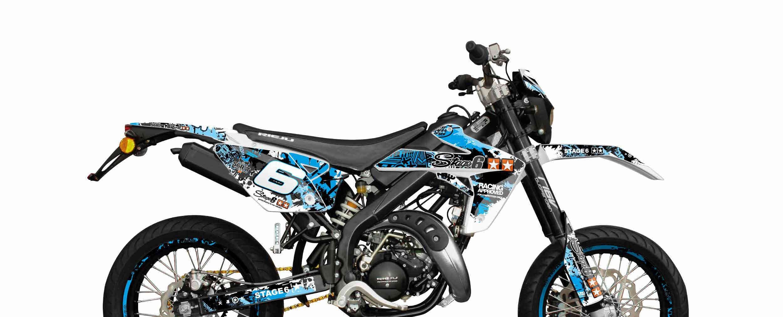 Image of Dekor Kit Rieju MRT 2009 - 2021 Stage6 blau / schwarz