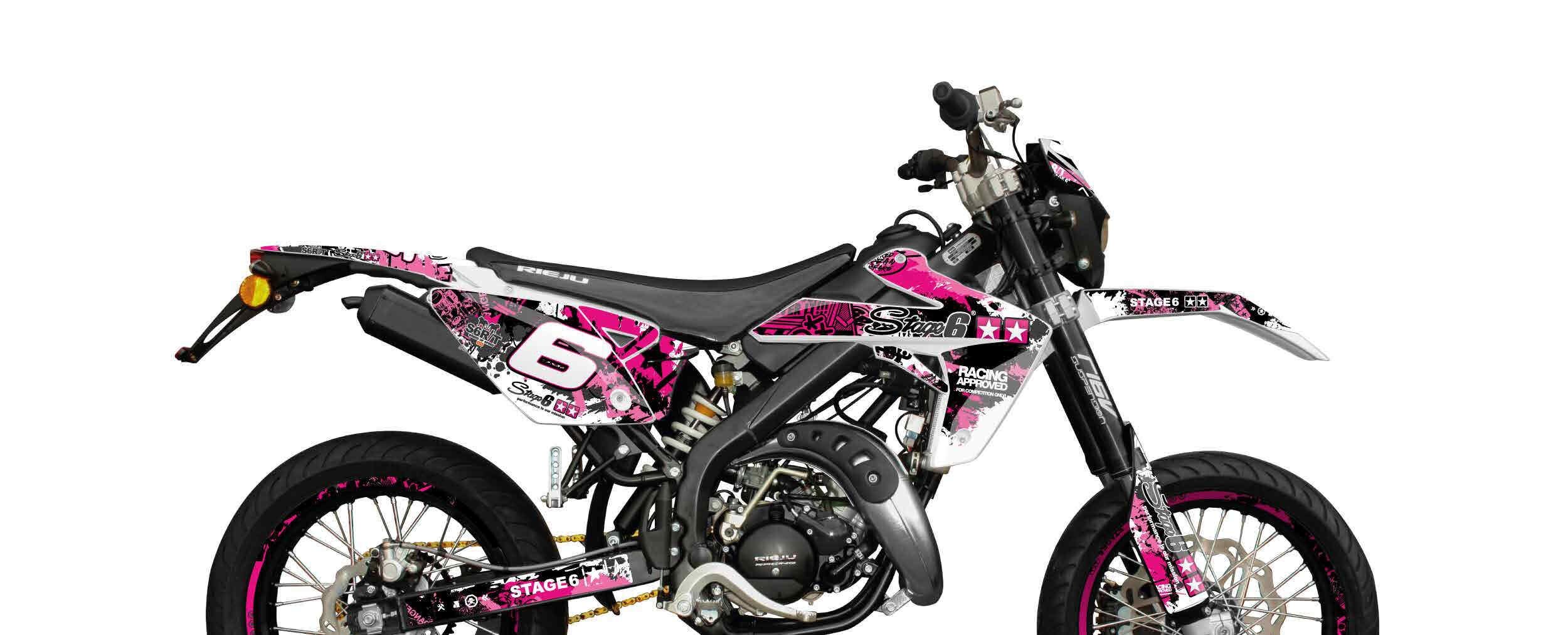 Image of Dekor Kit Rieju MRT 2009 - 2021 Stage6 pink / schwarz