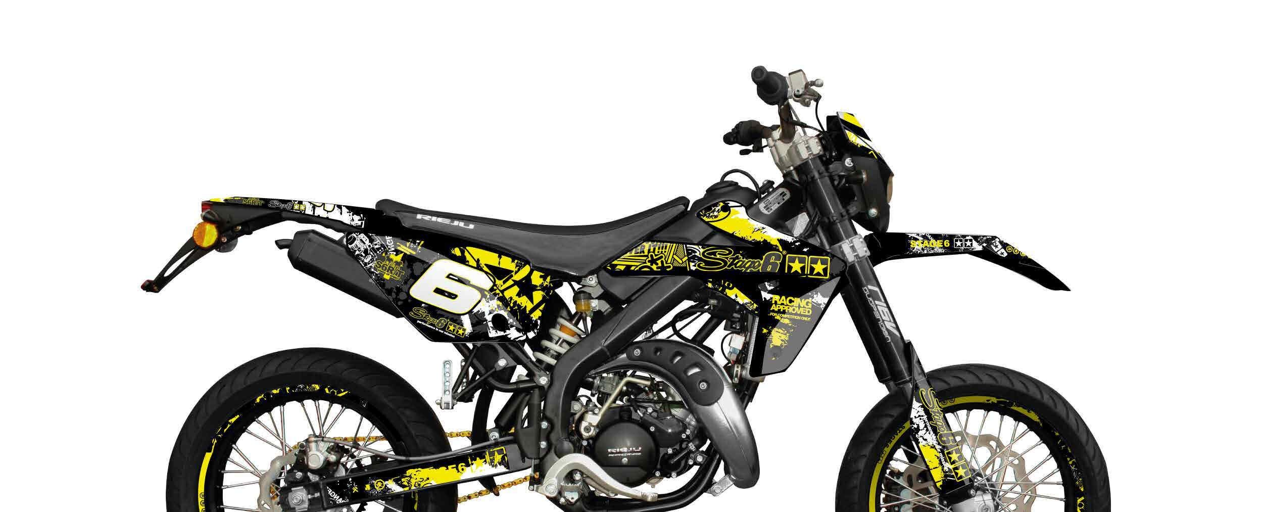 Image of Dekor Kit Rieju MRT 2009 - 2021 Stage6 gelb / schwarz