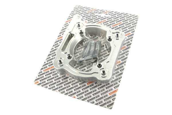 Image of Zylinderfuß Adapter inkl. Stehbolzen Stage6 R/T 70cc, Minarelli liegend LC, Aluminium